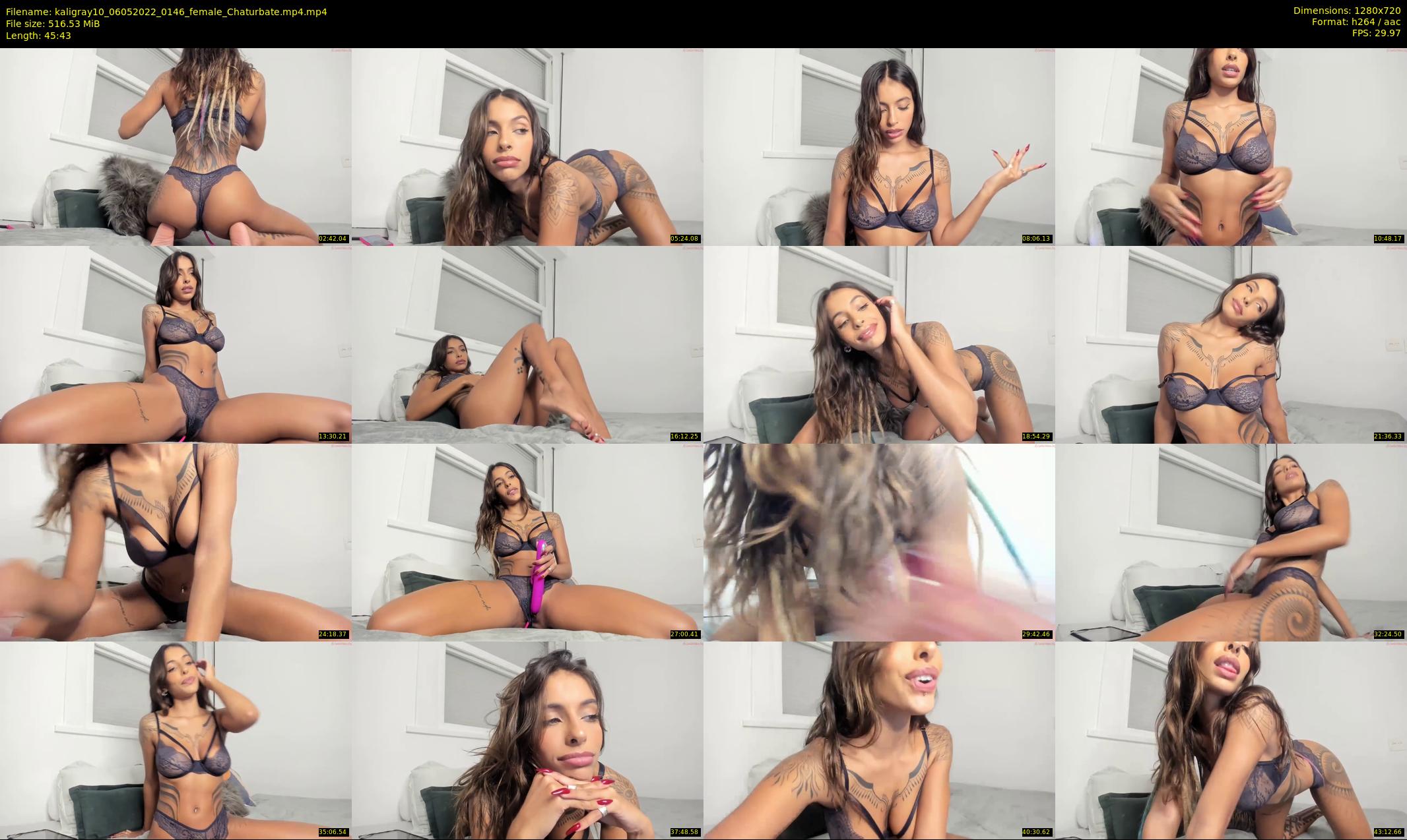 kaligray10 — 46 minute Chaturbate female cam show recording, 720p, May 6, 2022