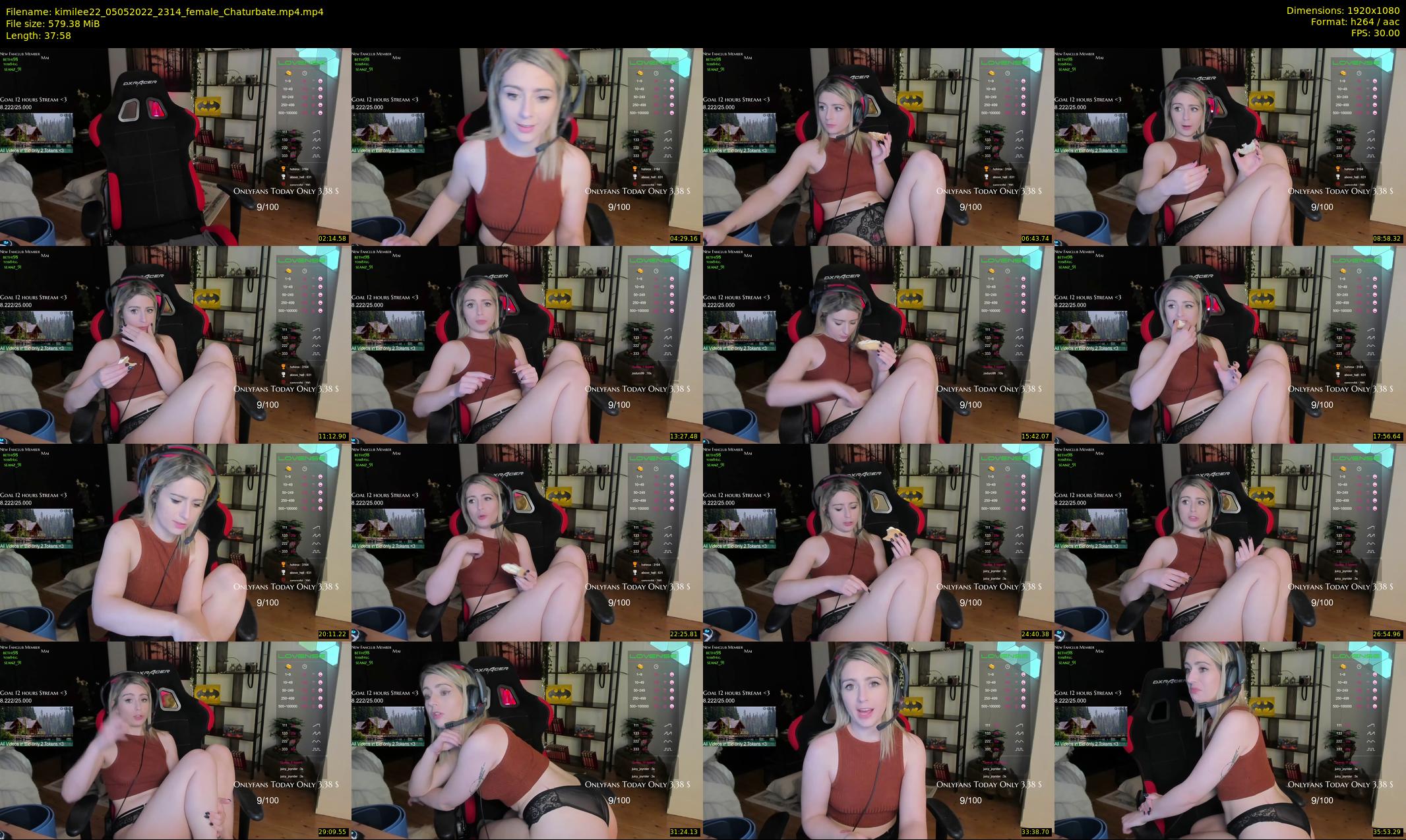 kimilee22 — 38 minute Chaturbate female cam show recording, 1080p, May 5, 2022