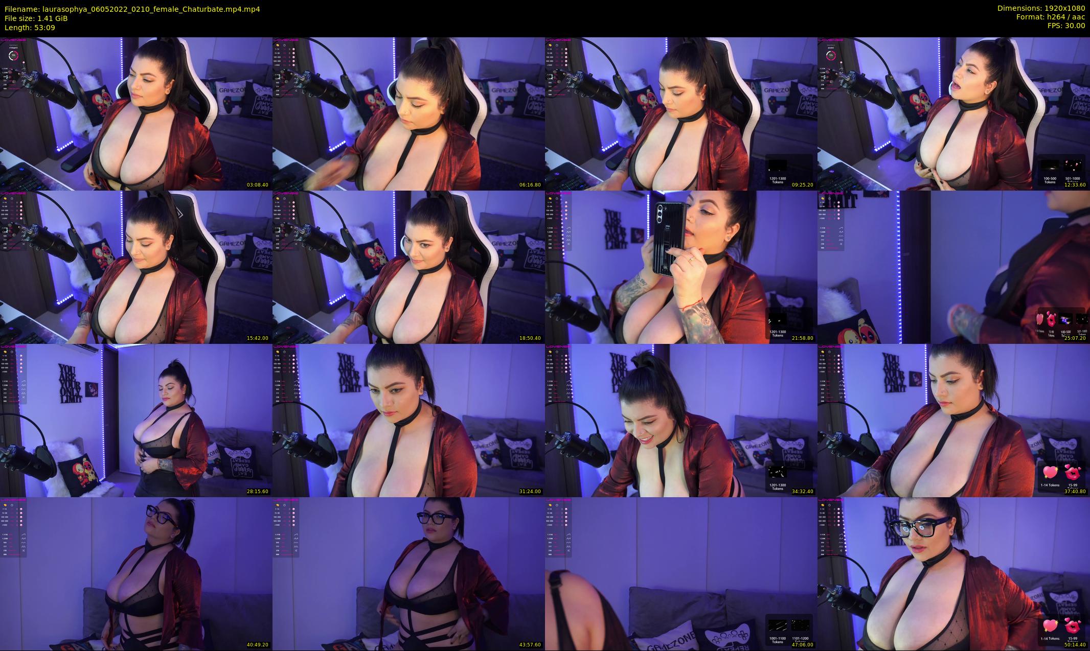 laurasophya — 54 minute Chaturbate female cam show recording, 1080p, May 6, 2022