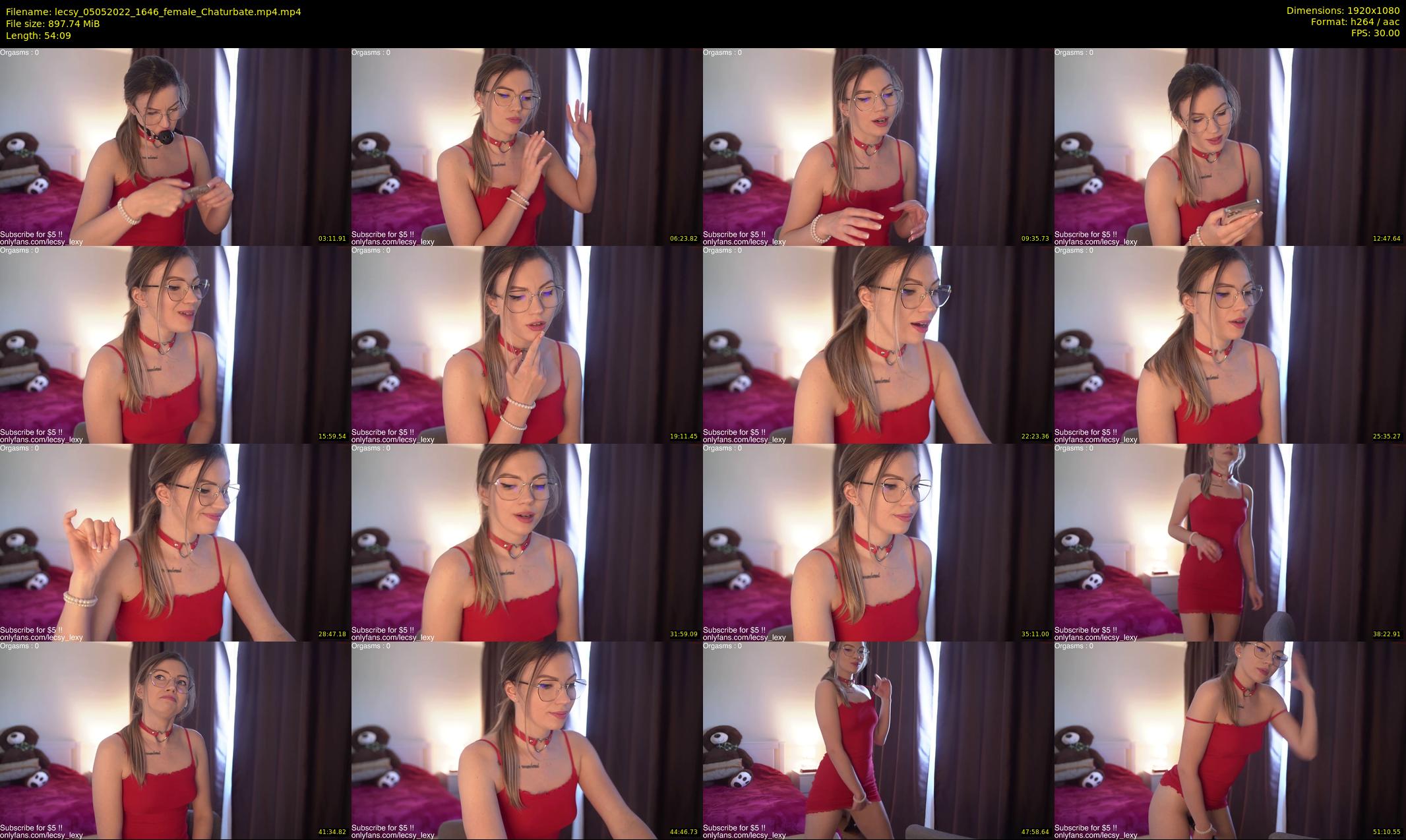 lecsy — 55 minute Chaturbate female cam show recording, 1080p, May 5, 2022