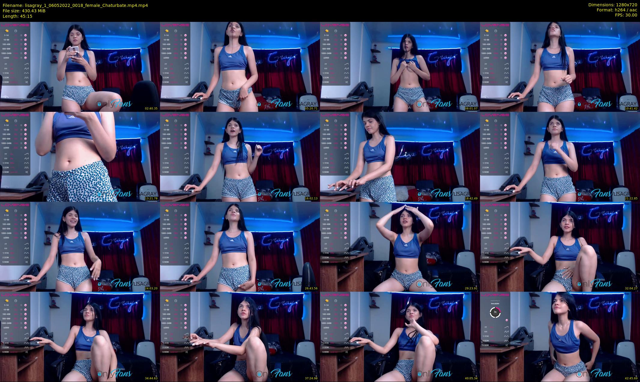 lisagray_1 — 46 minute Chaturbate female cam show recording, 720p, May 6, 2022