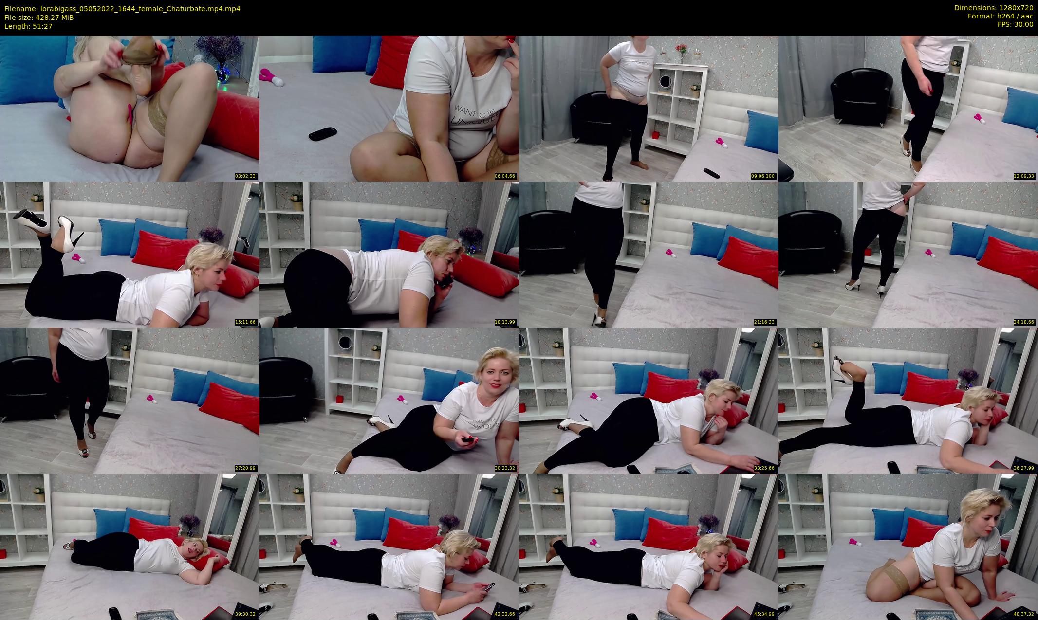 lorabigass — 52 minute Chaturbate female cam show recording, 720p, May 5, 2022