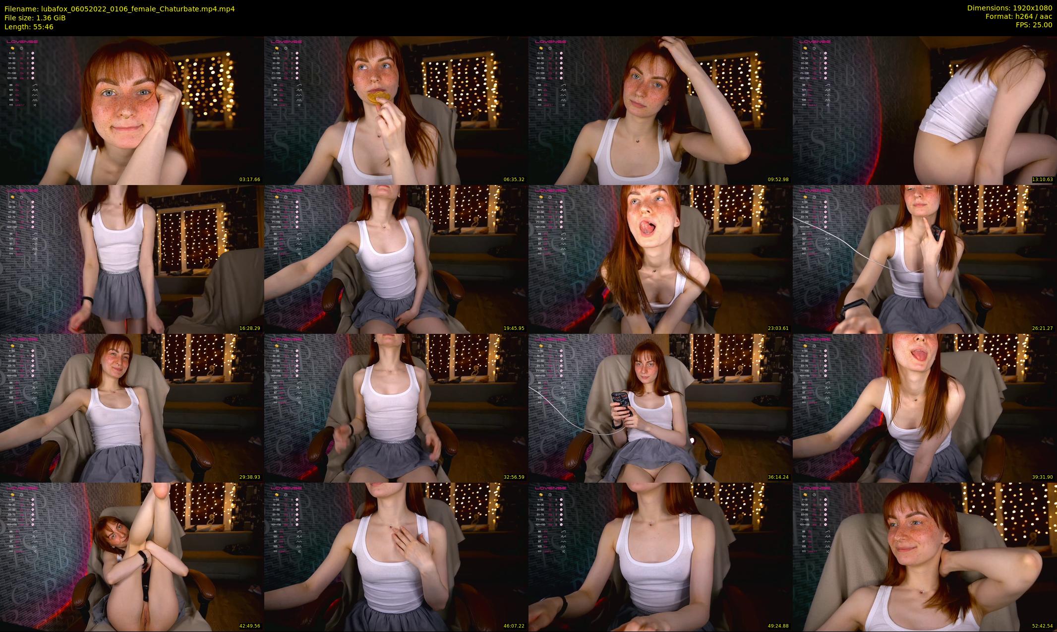 lubafox — 56 minute Chaturbate female cam show recording, 1080p, May 6, 2022