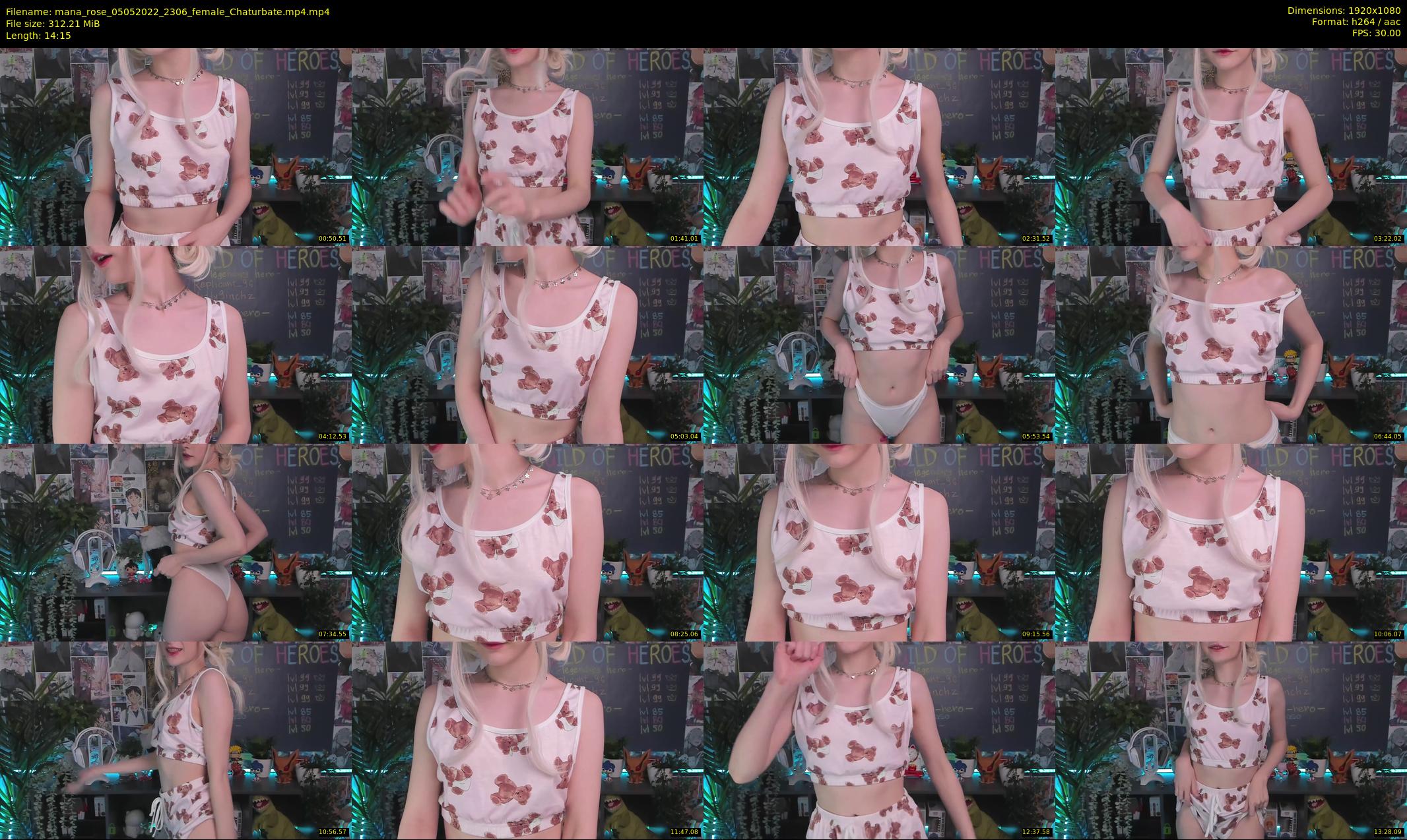 mana_rose — 15 minute Chaturbate female cam show recording, 1080p, May 5, 2022