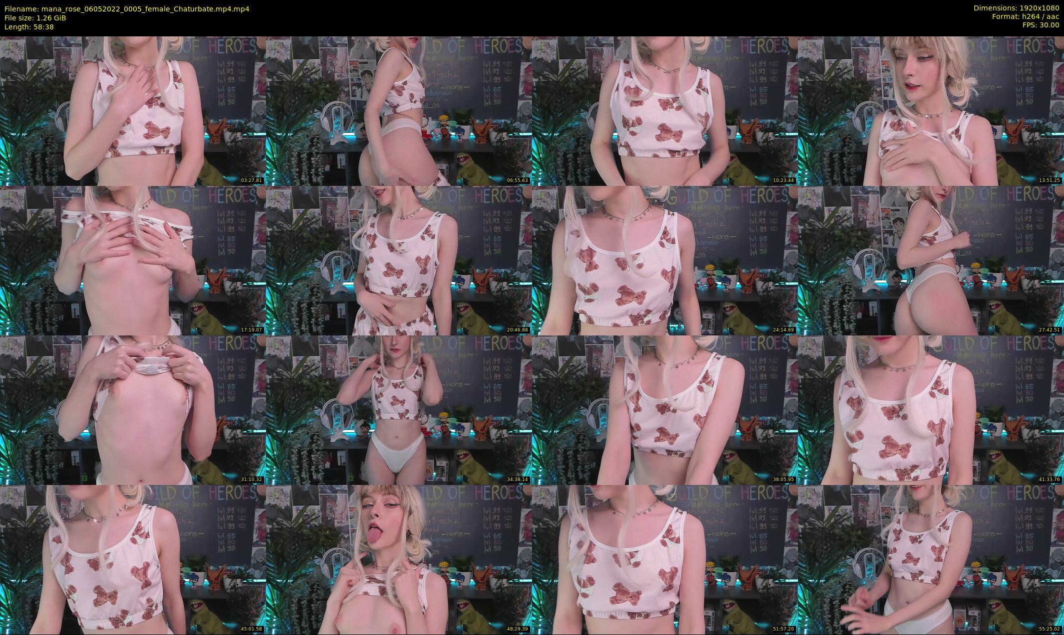 mana_rose — 59 minute Chaturbate female cam show recording, 1080p, May 6, 2022