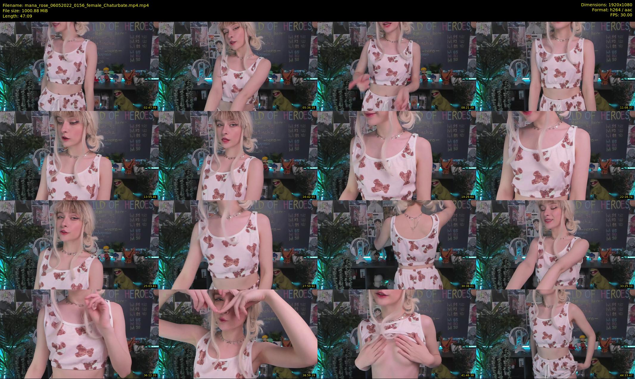 mana_rose — 48 minute Chaturbate female cam show recording, 1080p, May 6, 2022