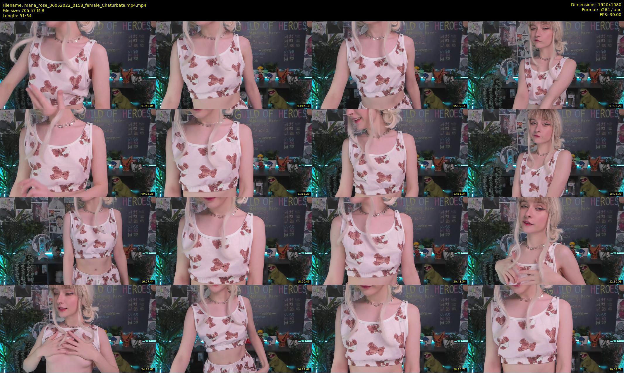 mana_rose — 32 minute Chaturbate female cam show recording, 1080p, May 6, 2022