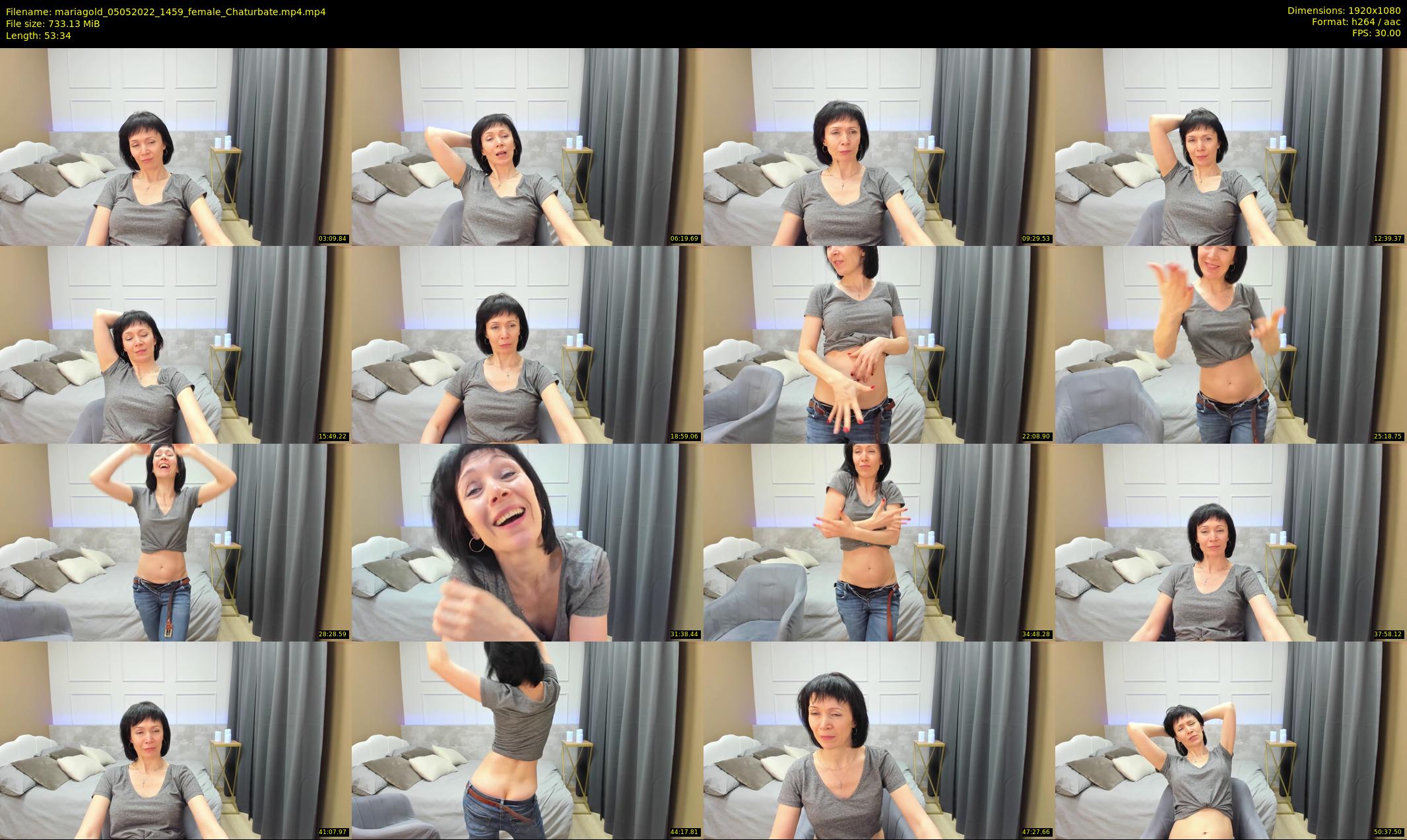 mariagold — 54 minute Chaturbate female cam show recording, 1080p, May 5, 2022