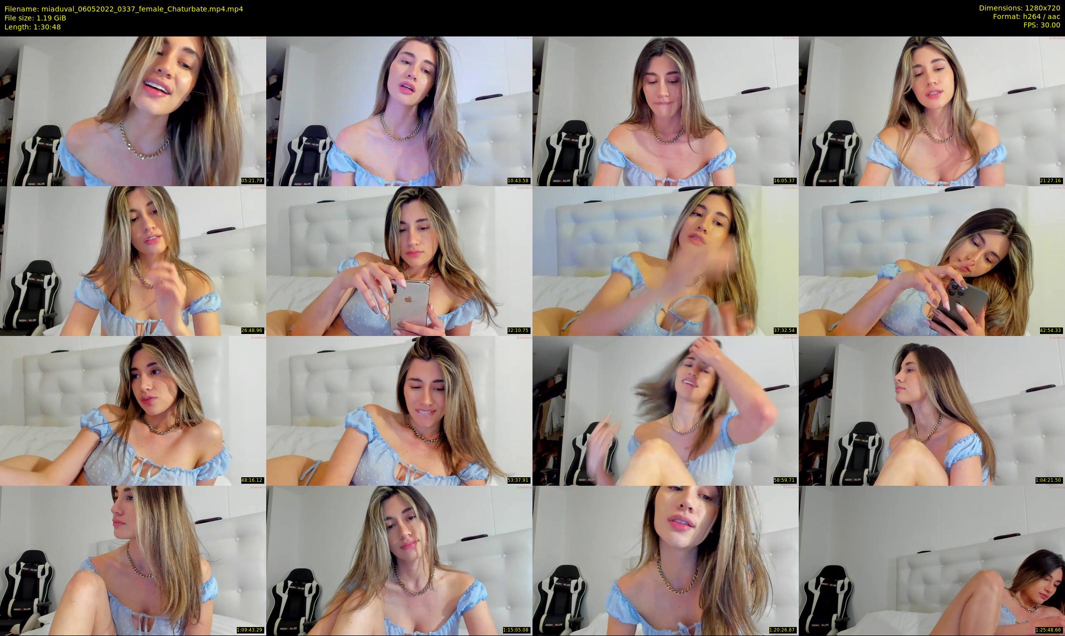 miaduval — 91 minute Chaturbate female cam show recording, 720p, May 6, 2022