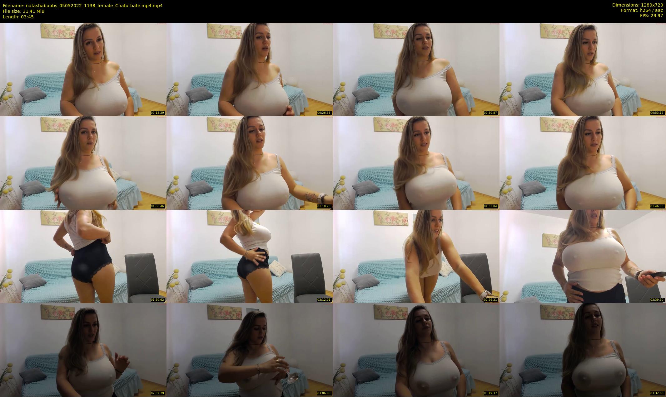 natashaboobs — 4 minute Chaturbate female cam show recording, 720p, May 5, 2022