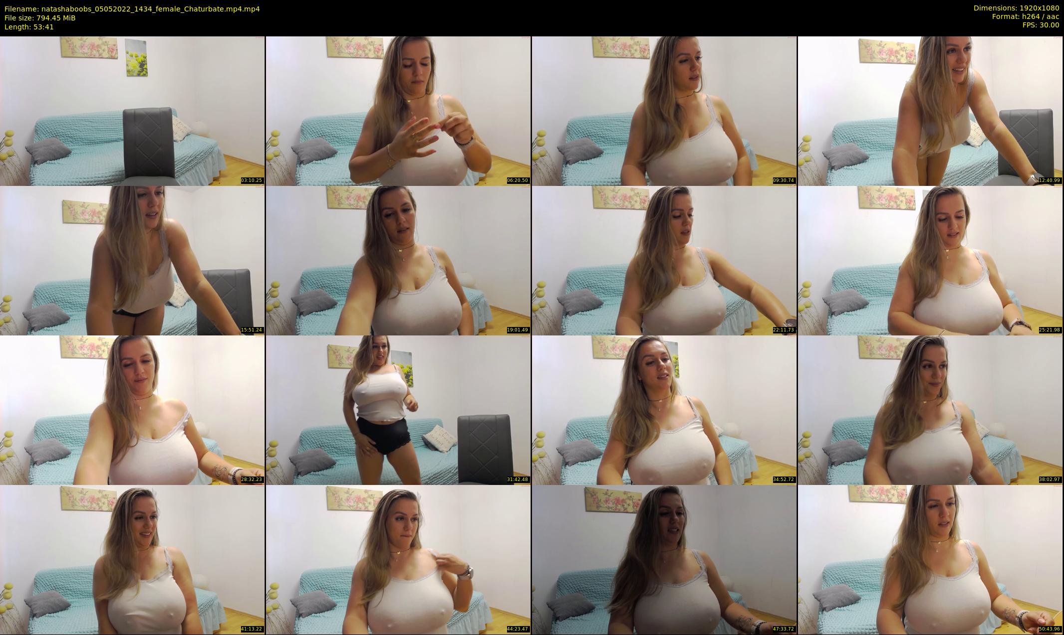 natashaboobs — 54 minute Chaturbate female cam show recording, 1080p, May 5, 2022