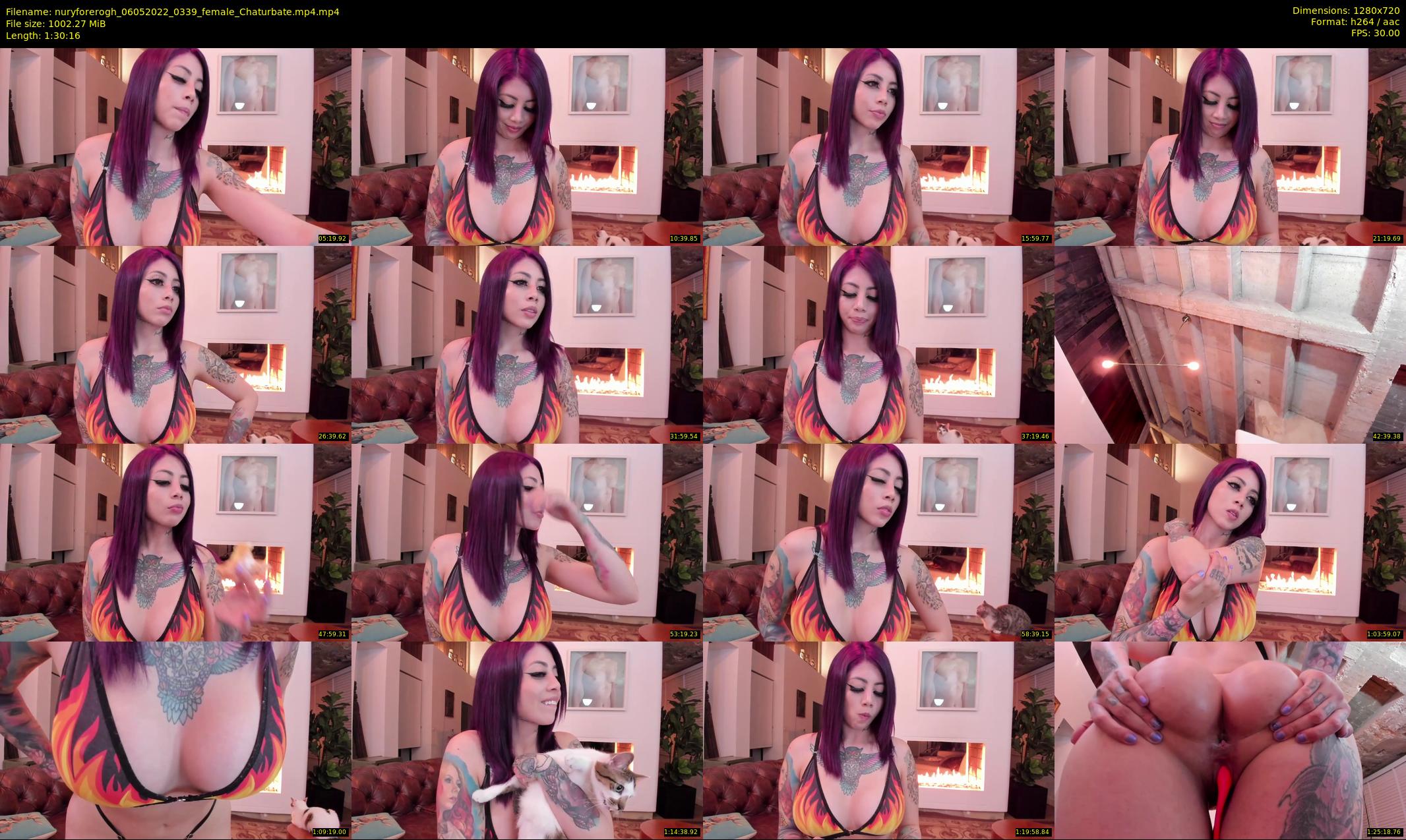 nuryforerogh — 91 minute Chaturbate female cam show recording, 720p, May 6, 2022
