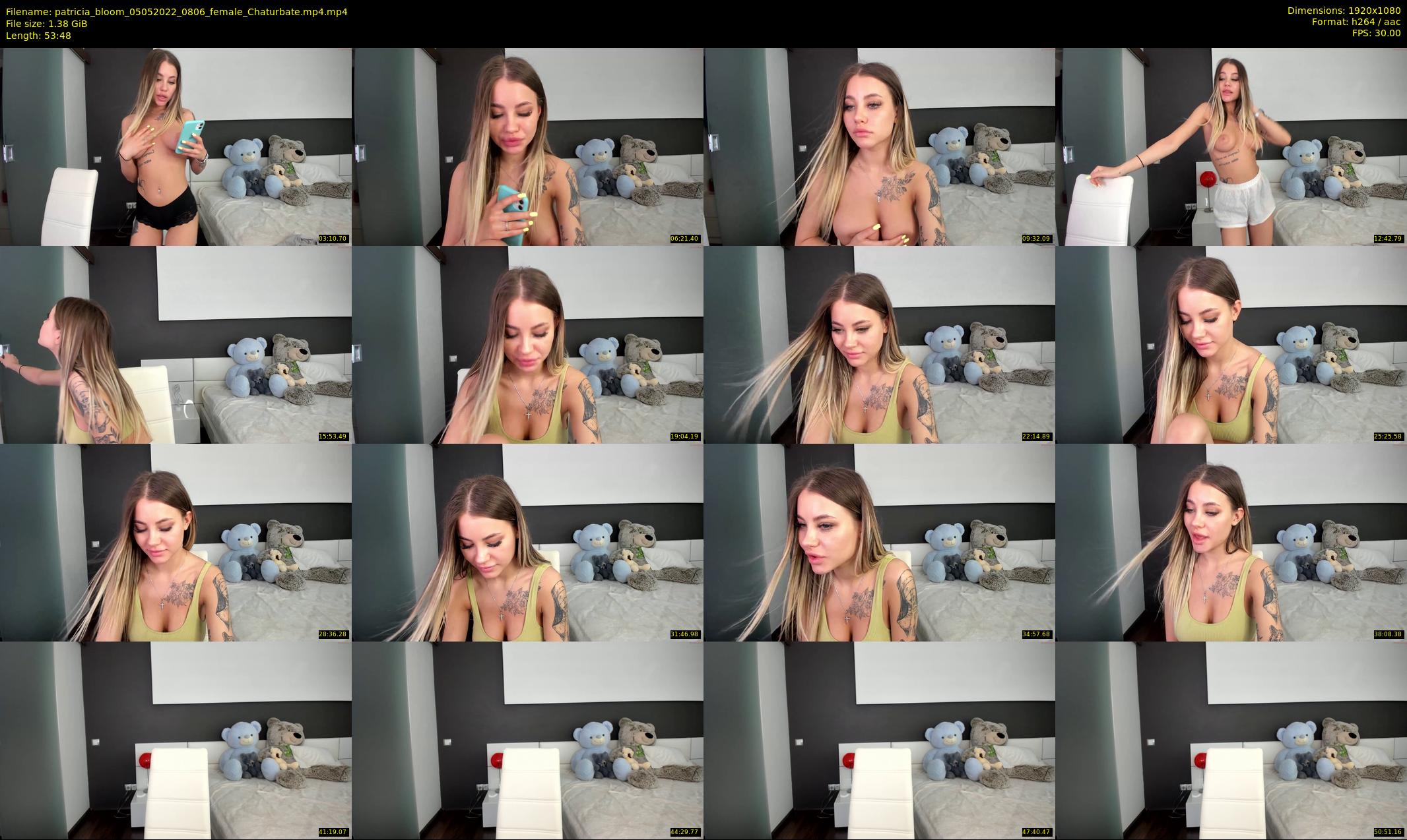 patricia_bloom — 54 minute Chaturbate female cam show recording, 1080p, May 5, 2022