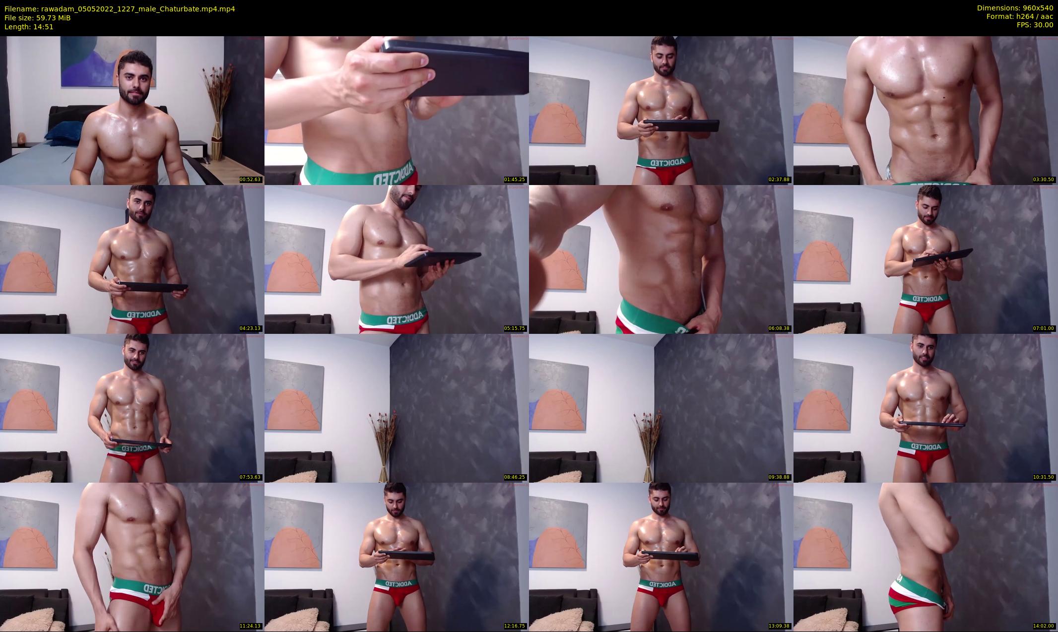 rawadam — 15 minute Chaturbate male cam show recording, 480p, May 5, 2022