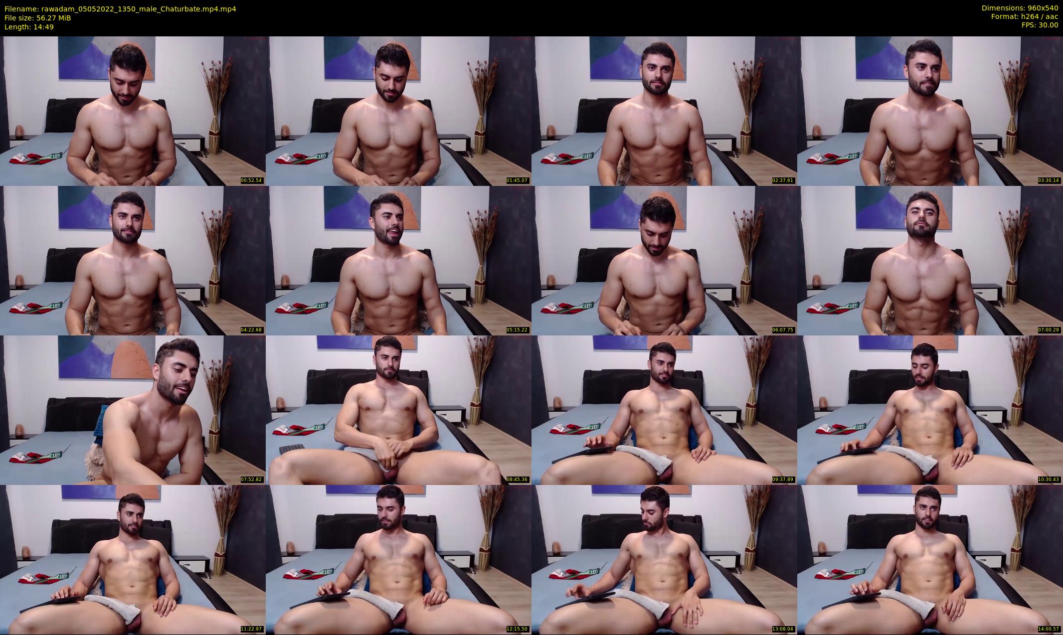 rawadam — 15 minute Chaturbate male cam show recording, 480p, May 5, 2022