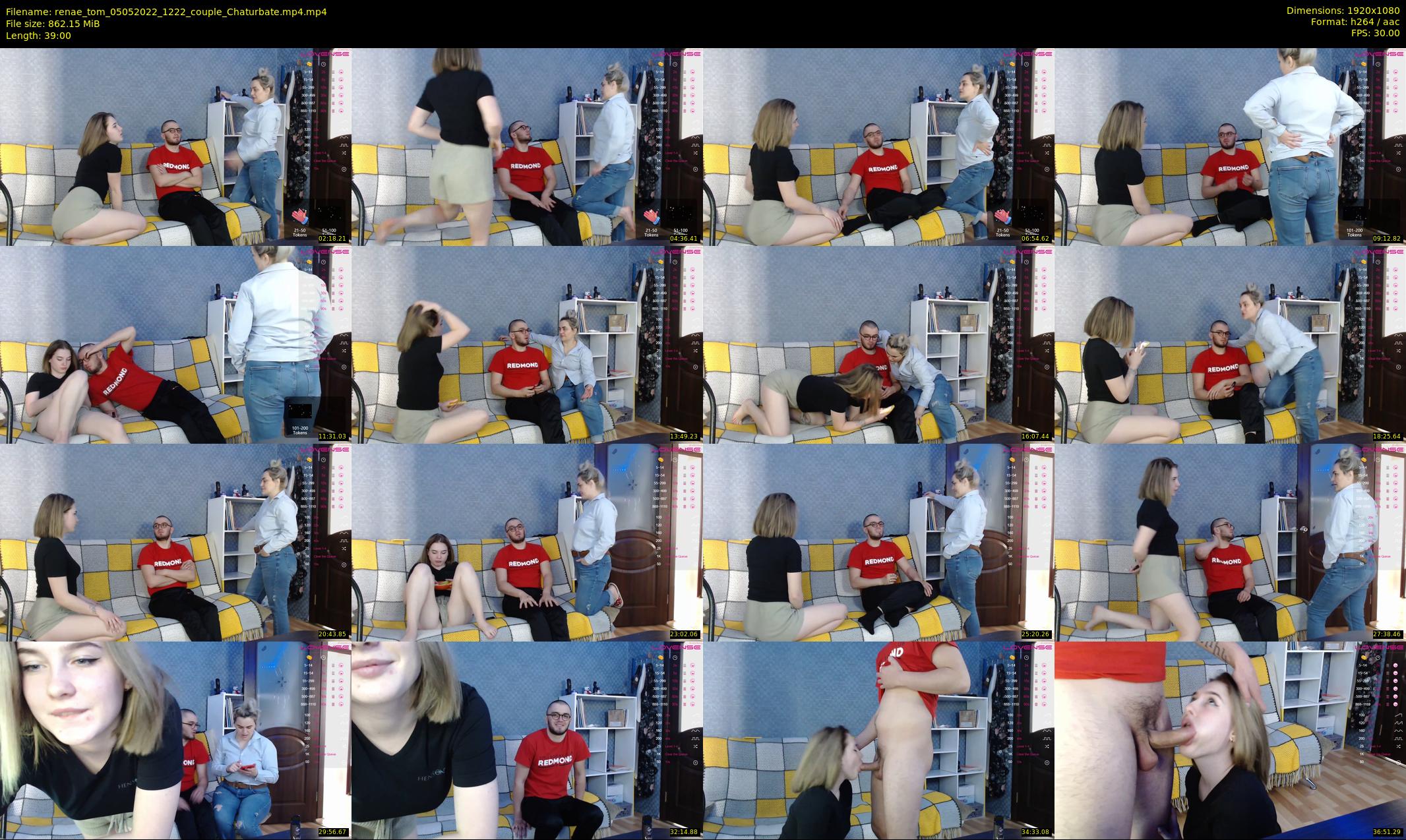 renae_tom — 39 minute Chaturbate couple cam show recording, 1080p, May 5, 2022
