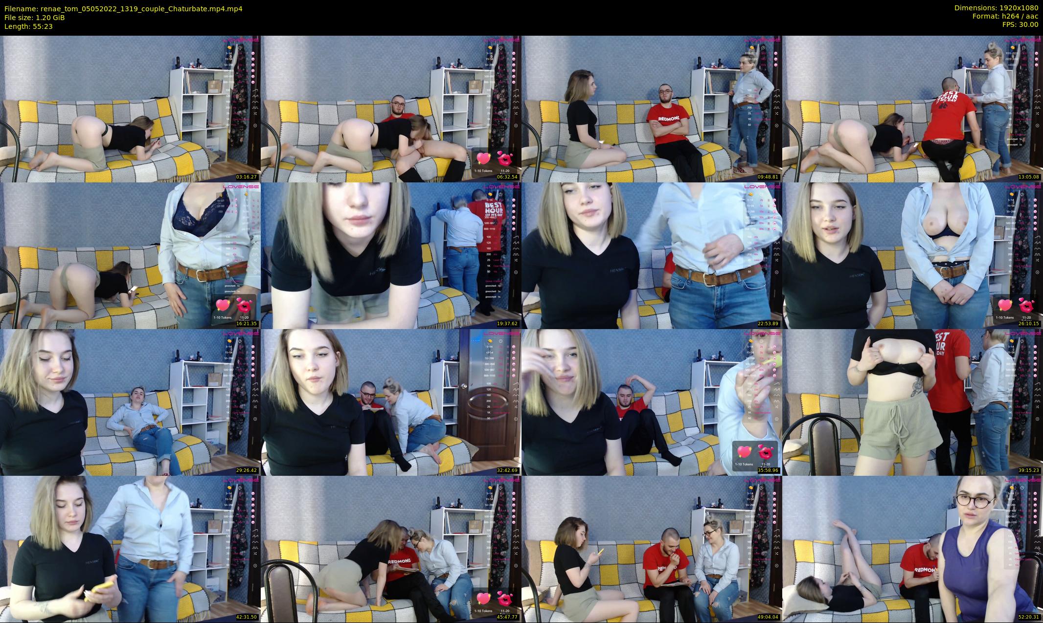 renae_tom — 56 minute Chaturbate couple cam show recording, 1080p, May 5, 2022