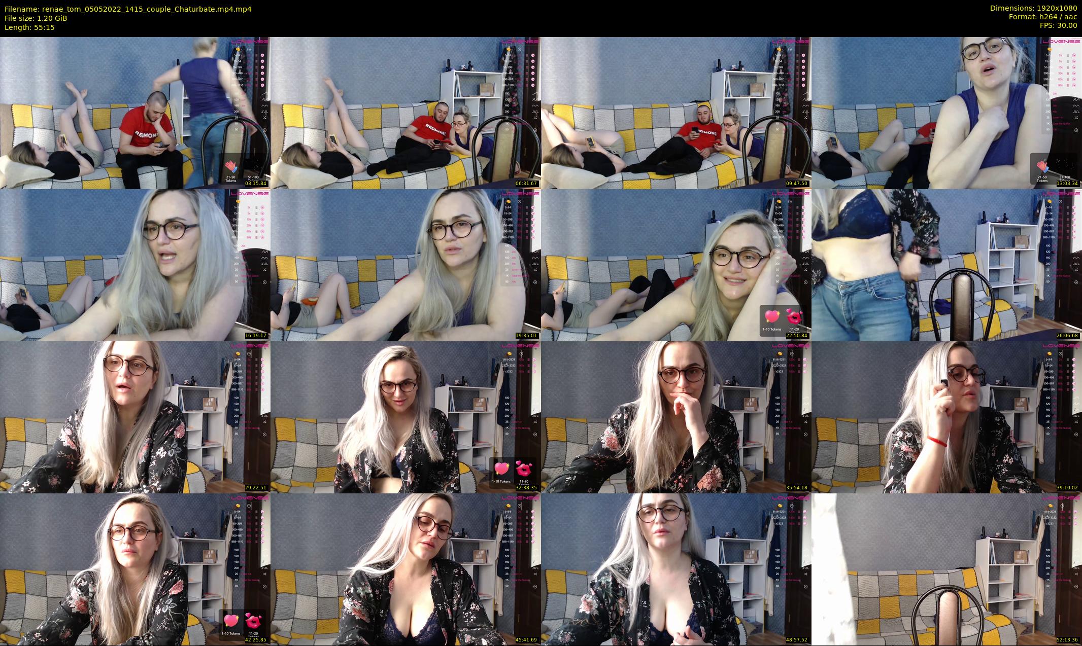 renae_tom — 56 minute Chaturbate couple cam show recording, 1080p, May 5, 2022