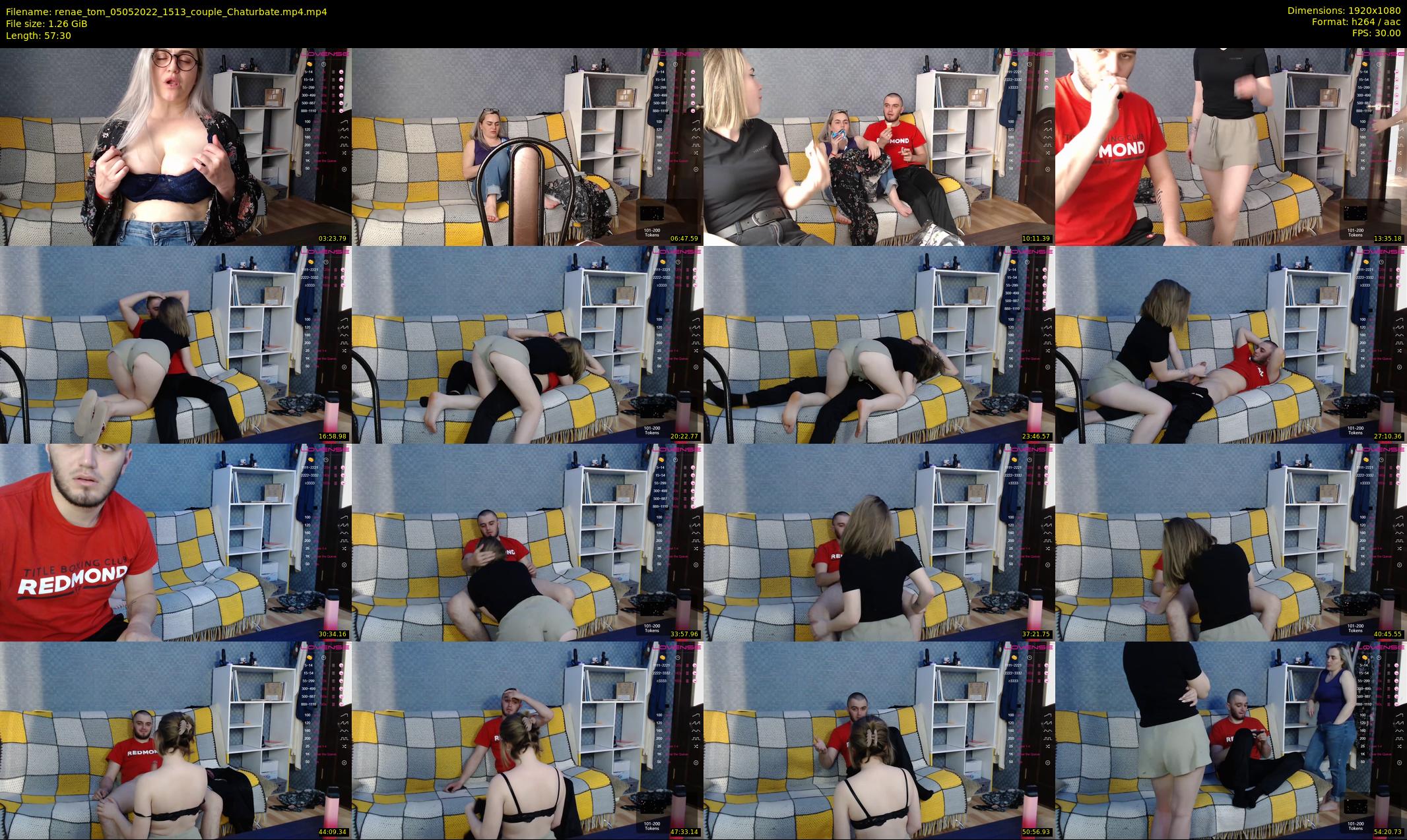 renae_tom — 58 minute Chaturbate couple cam show recording, 1080p, May 5, 2022