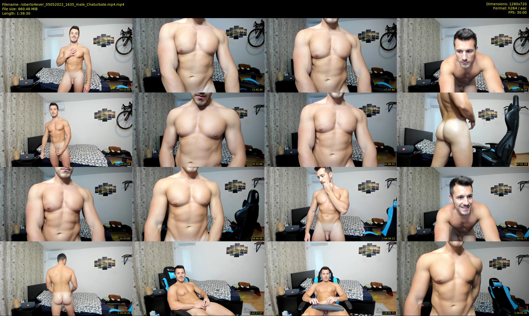 roberto4ever — 100 minute Chaturbate male cam show recording, 720p, May 5, 2022