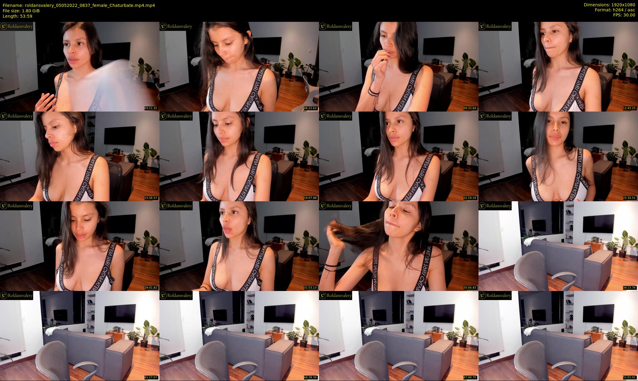 roldansvalery — 54 minute Chaturbate female cam show recording, 1080p, May 5, 2022