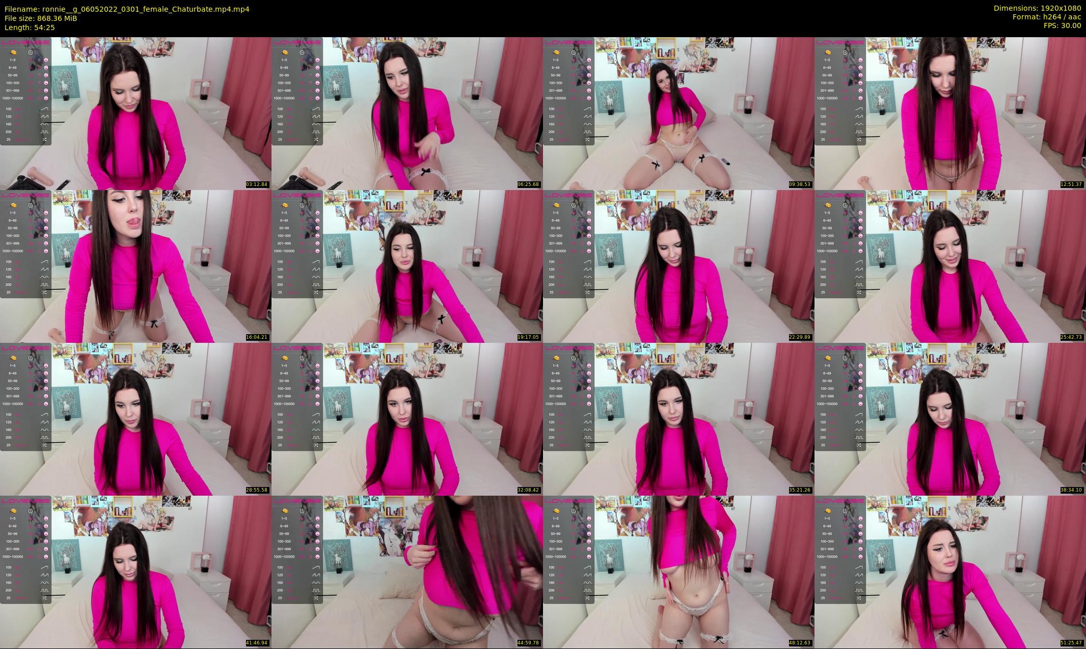 ronnie__g — 55 minute Chaturbate female cam show recording, 1080p, May 6, 2022