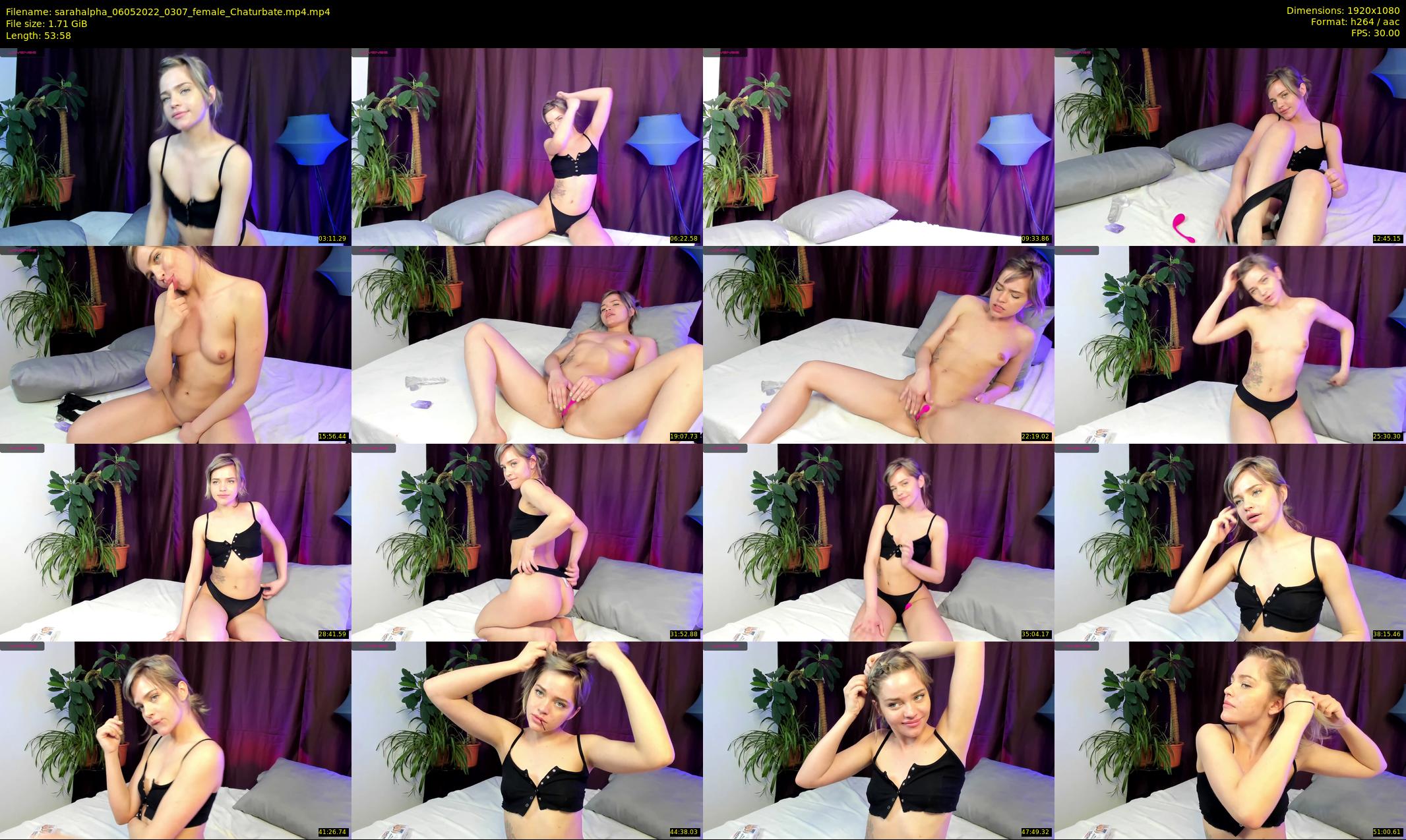 sarahalpha — 54 minute Chaturbate couple cam show recording, 1080p, May 6, 2022