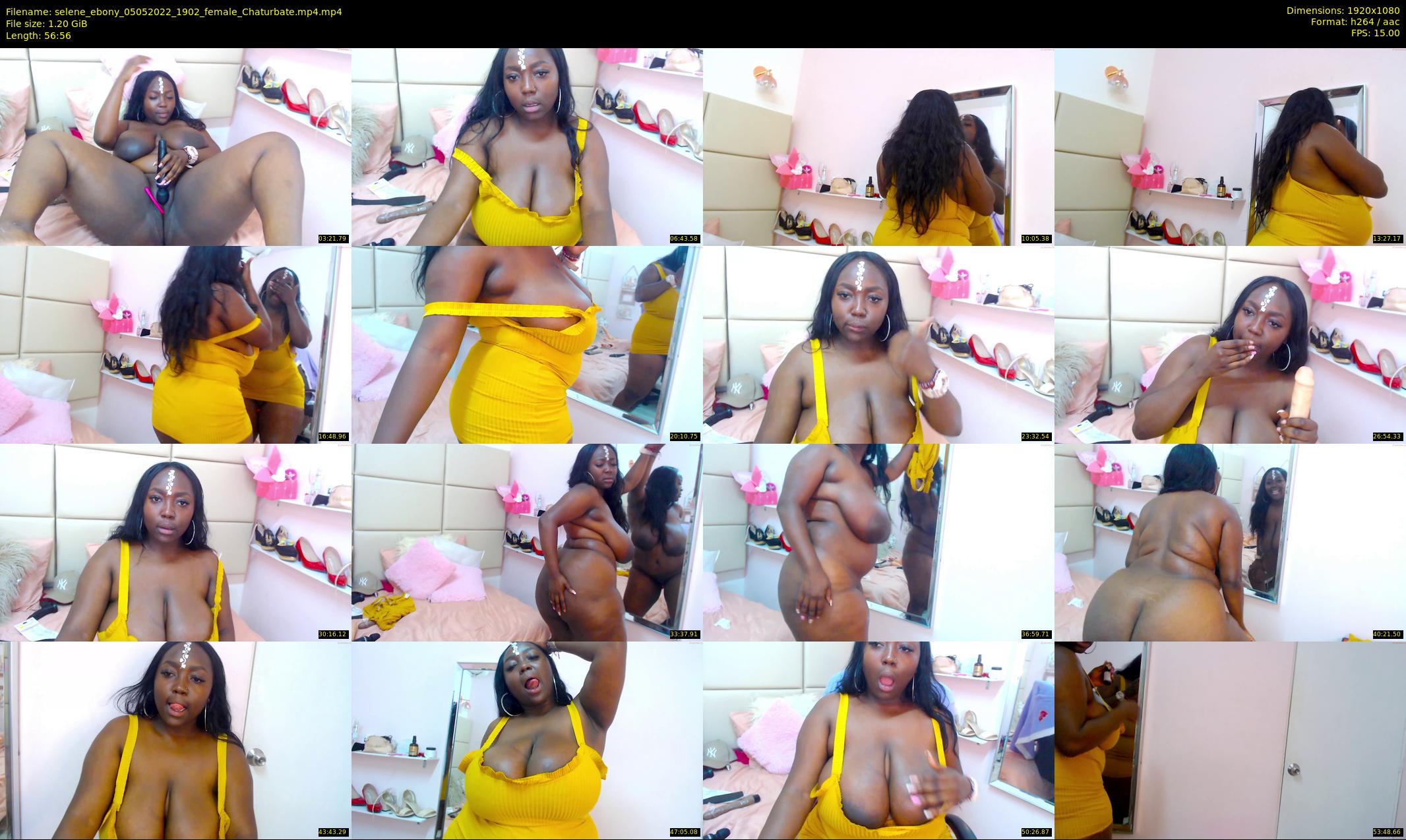 selene_ebony — 57 minute Chaturbate female cam show recording, 1080p, May 5, 2022