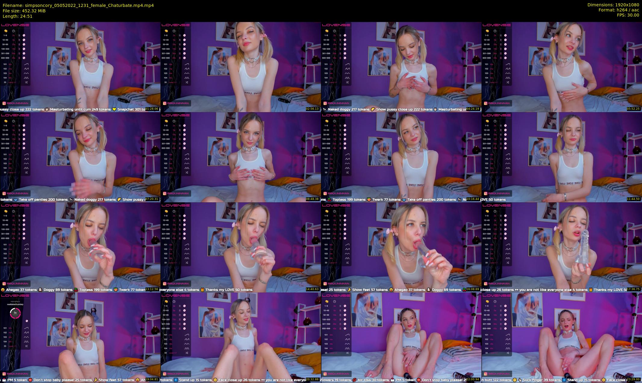 simpsoncory — 25 minute Chaturbate female cam show recording, 1080p, May 5, 2022