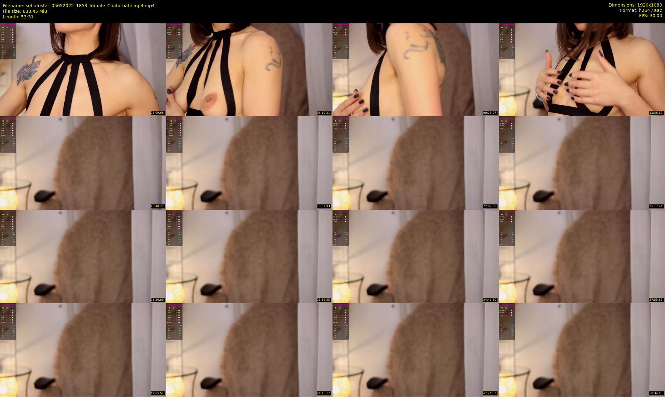 sofiafoster — 54 minute Chaturbate female cam show recording, 1080p, May 5, 2022
