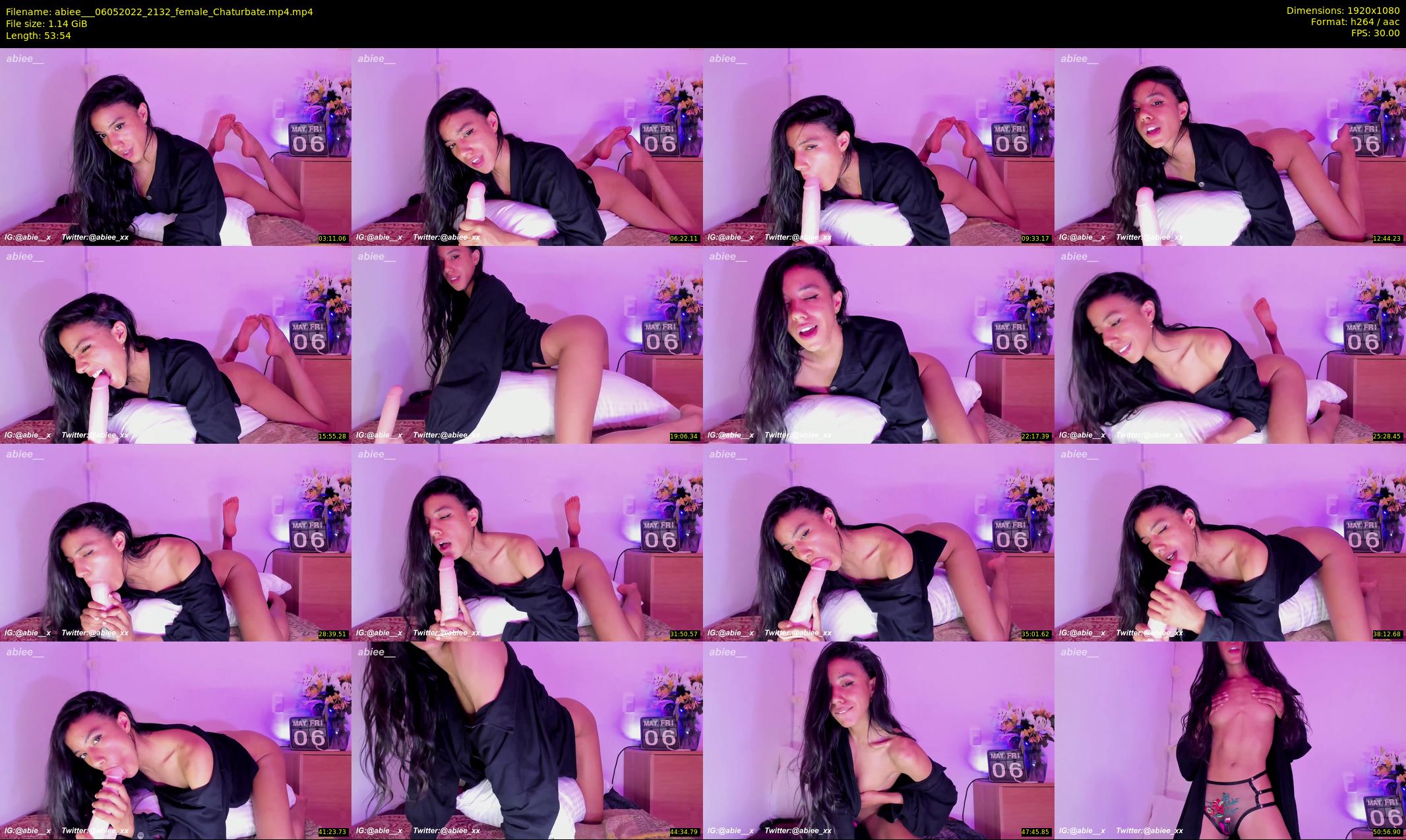 abiee__ — 54 minute Chaturbate female cam show recording, 1080p, May 6, 2022