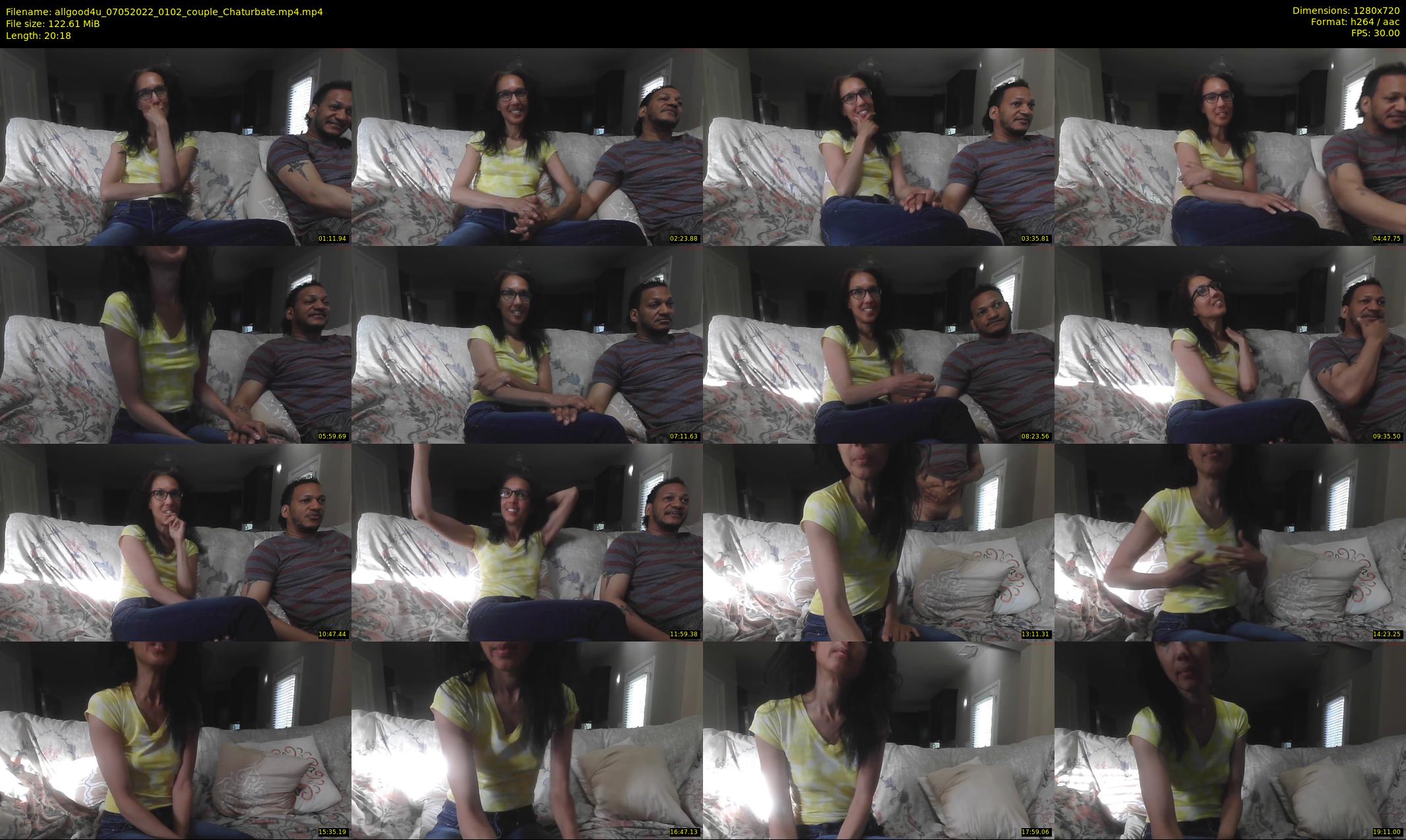 allgood4u — 21 minute Chaturbate couple cam show recording, 720p, May 7, 2022