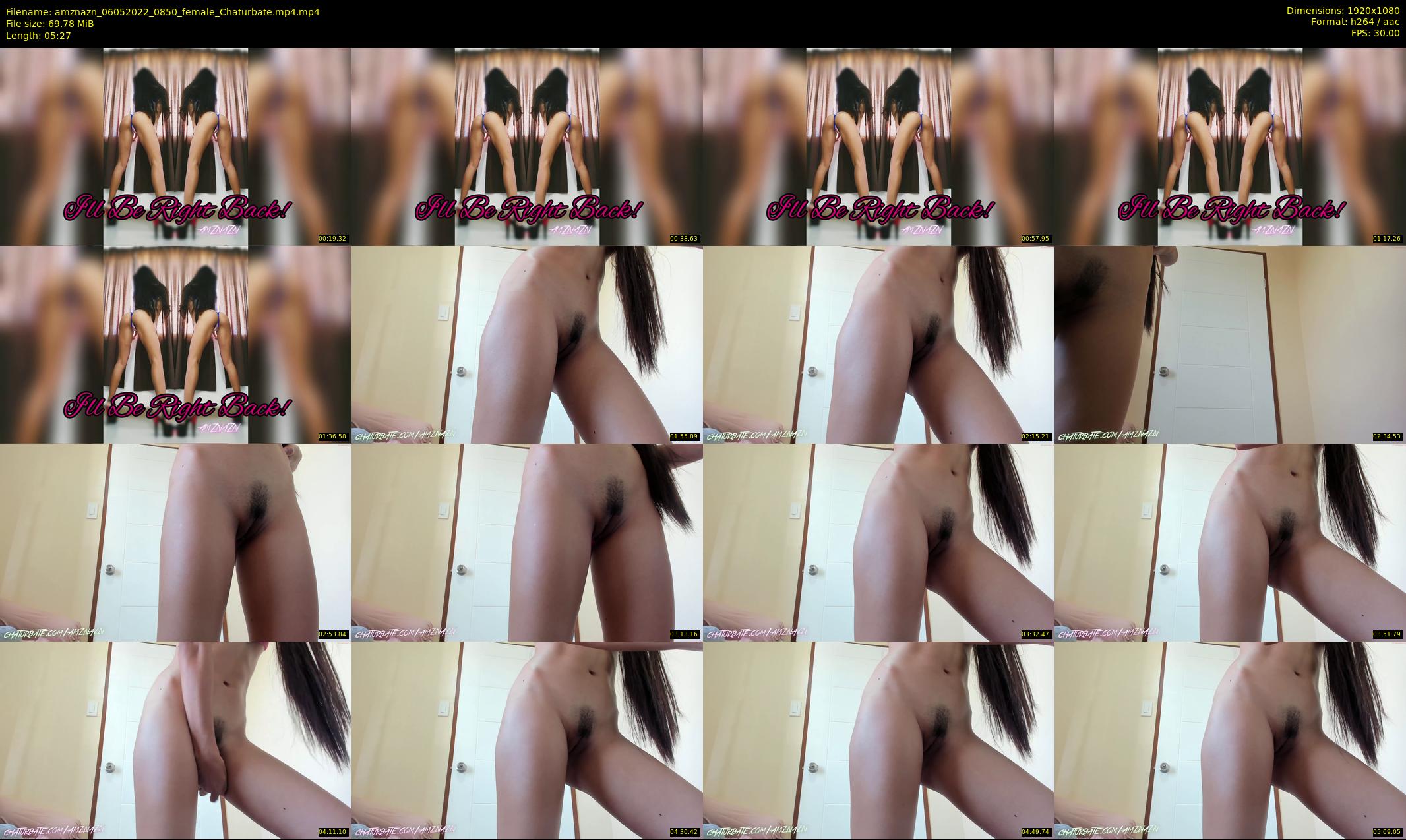 amznazn — 6 minute Chaturbate female cam show recording, 1080p, May 6, 2022