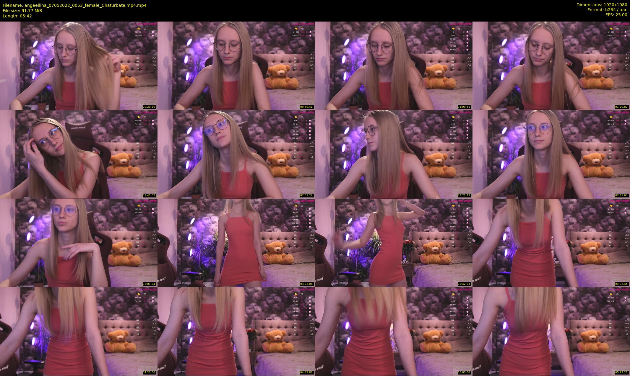 angeellina — 6 minute Chaturbate female cam show recording, 1080p, May 7, 2022