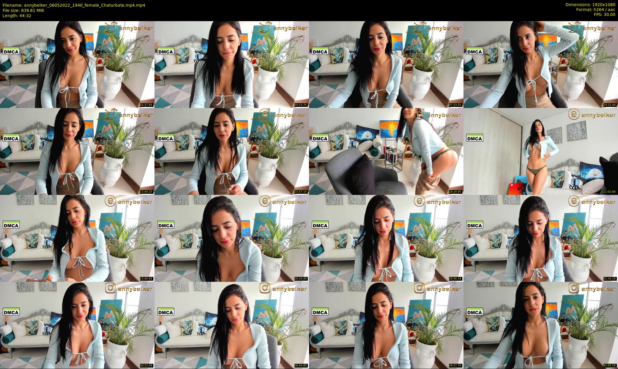 annybeiker — 45 minute Chaturbate female cam show recording, 1080p, May 6, 2022