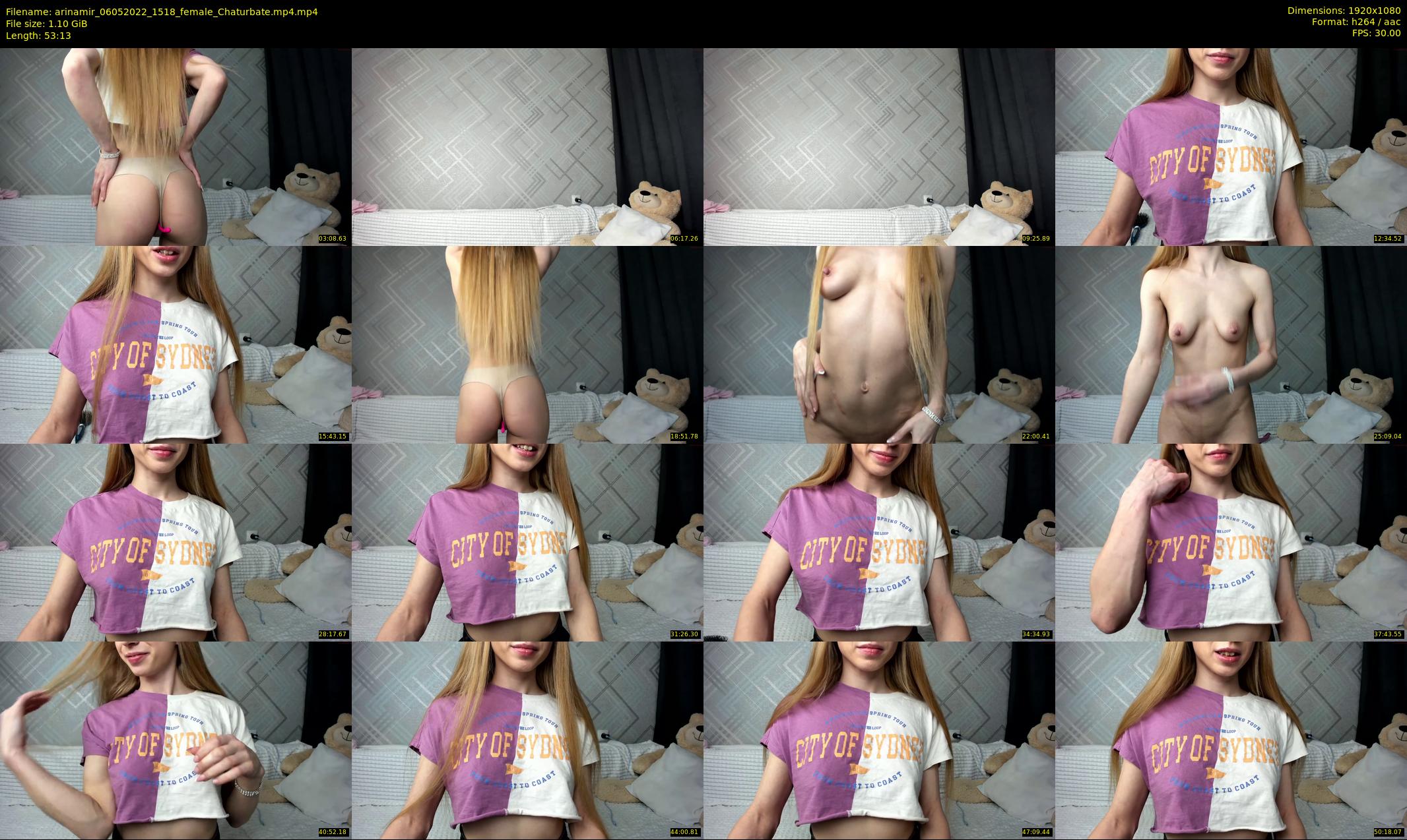 arinamir — 54 minute Chaturbate female cam show recording, 1080p, May 6, 2022