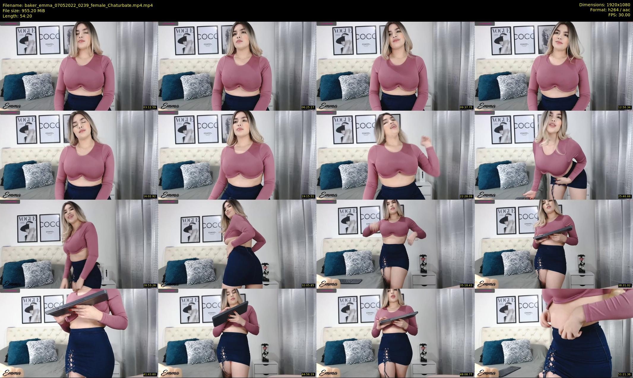 baker_emma — 55 minute Chaturbate female cam show recording, 1080p, May 7, 2022