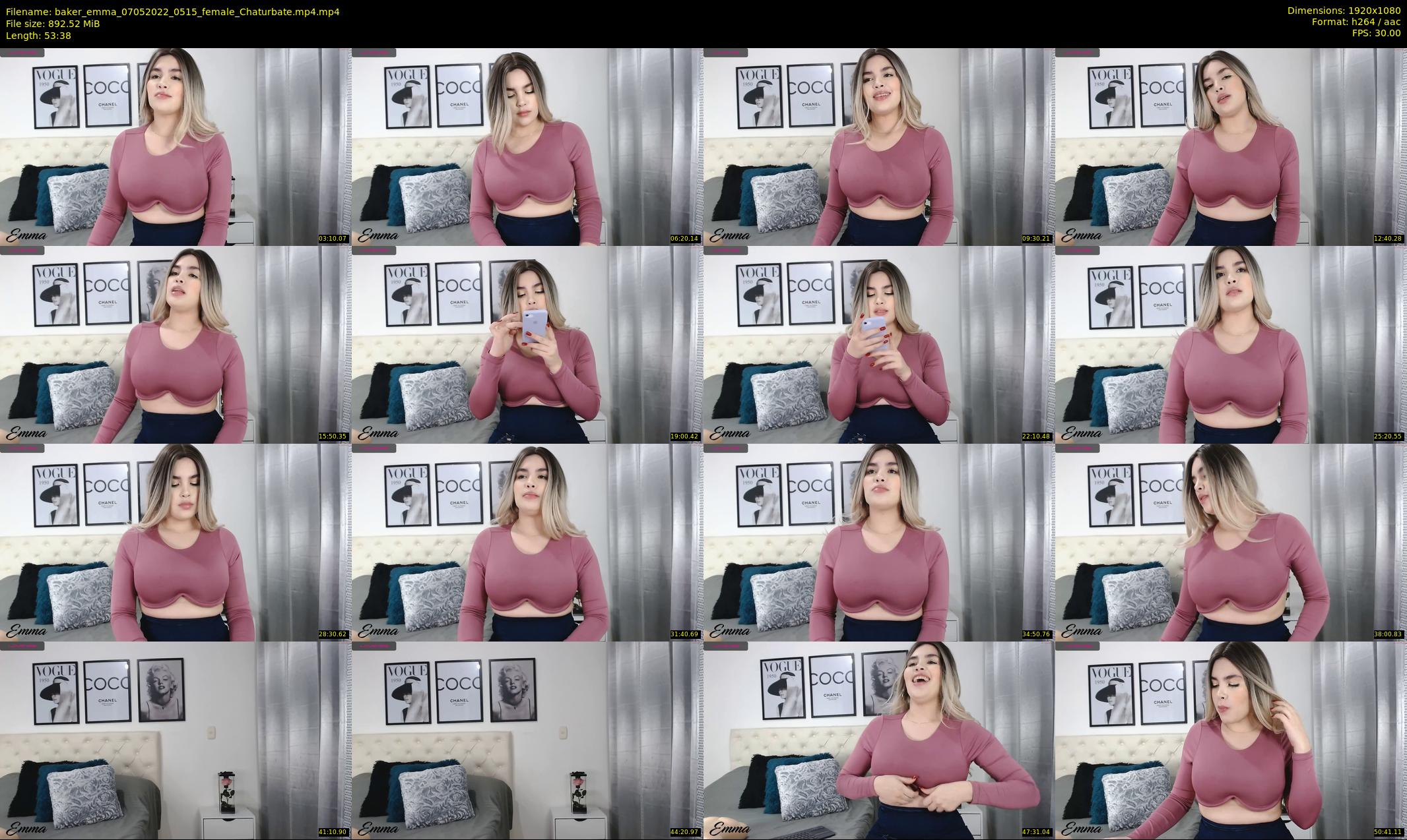 baker_emma — 54 minute Chaturbate female cam show recording, 1080p, May 7, 2022
