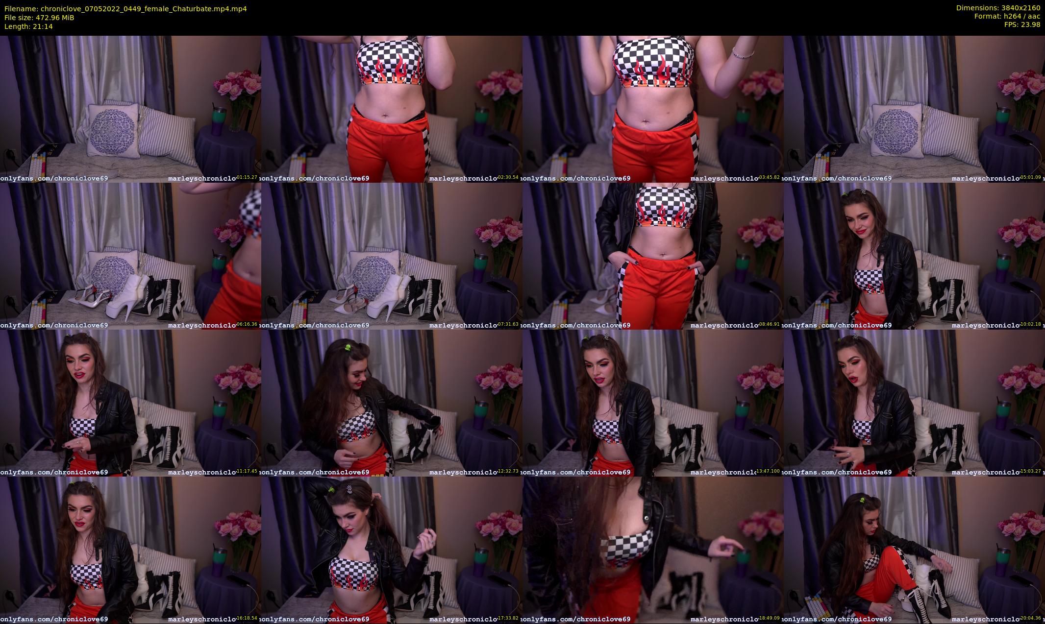 chroniclove — 22 minute Chaturbate female cam show recording, 4K, May 7, 2022