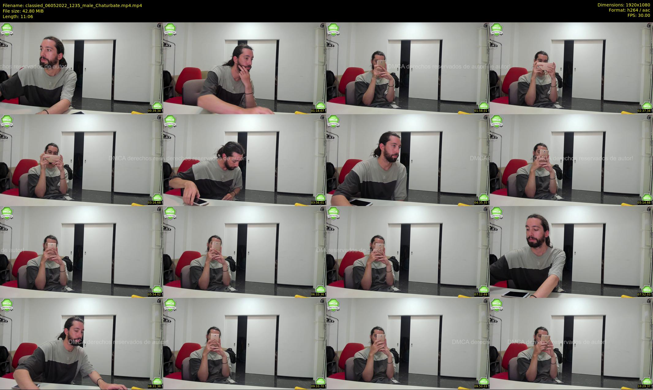classied — 12 minute Chaturbate male cam show recording, 1080p, May 6, 2022
