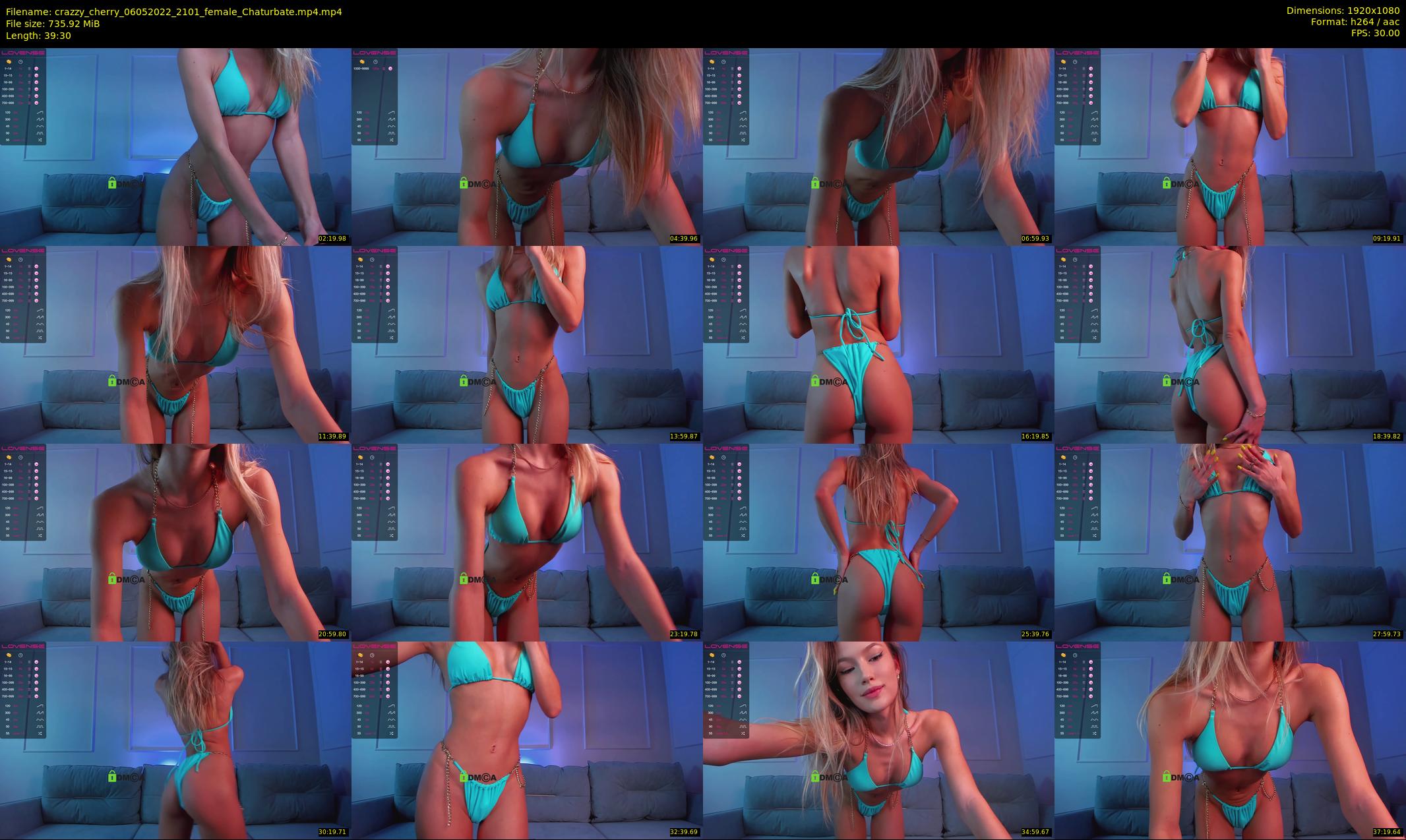crazzy_cherry — 40 minute Chaturbate female cam show recording, 1080p, May 6, 2022