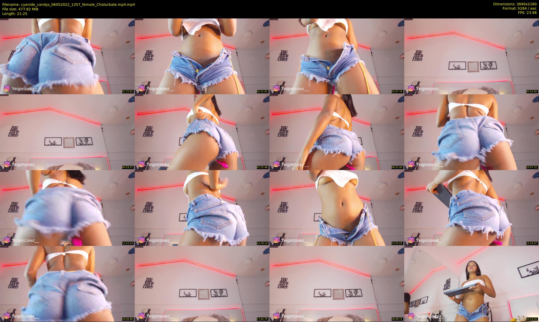 cyanide_candys — 22 minute Chaturbate female cam show recording, 4K, May 6, 2022