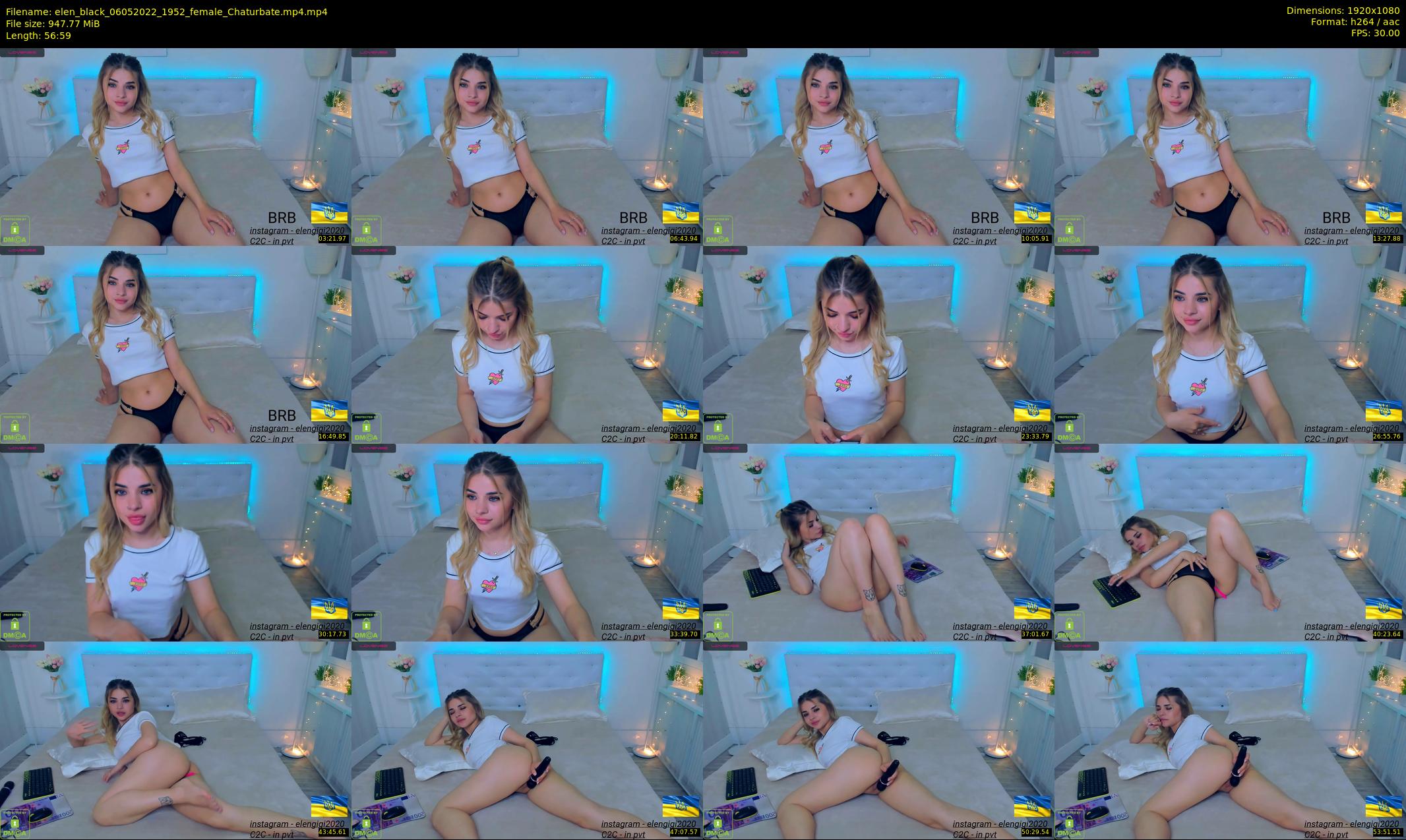 elen_black — 57 minute Chaturbate female cam show recording, 1080p, May 6, 2022