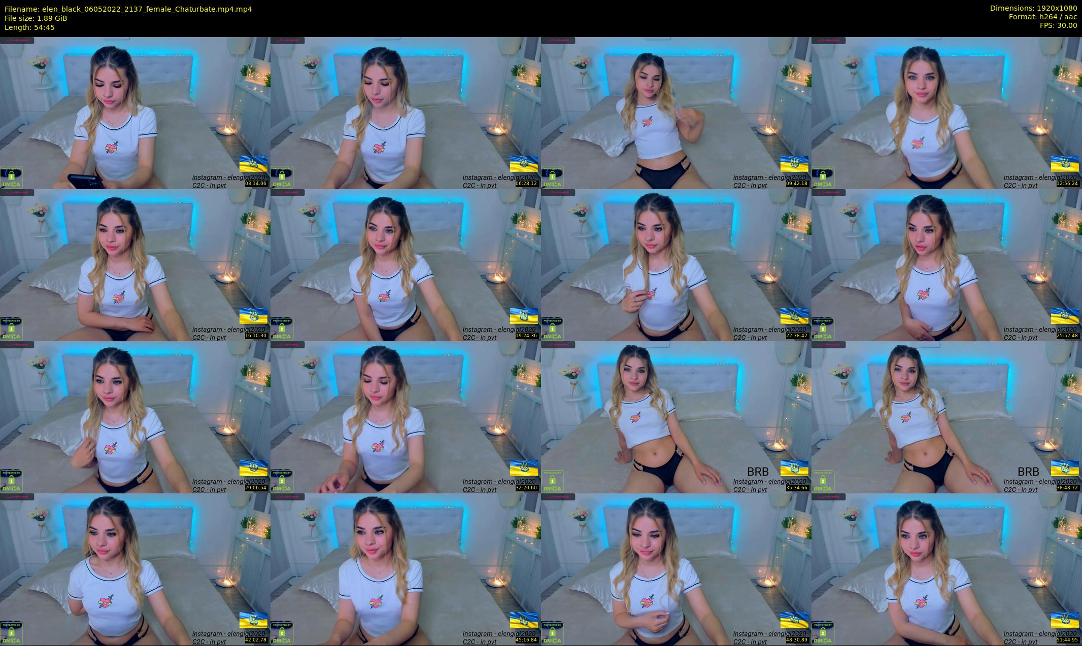 elen_black — 55 minute Chaturbate female cam show recording, 1080p, May 6, 2022