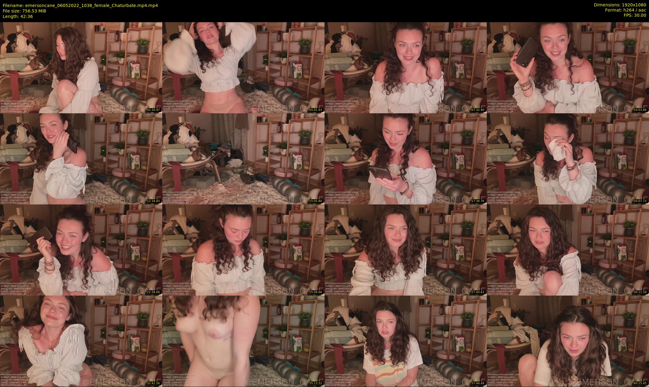 emersoncane — 43 minute Chaturbate female cam show recording, 1080p, May 6, 2022