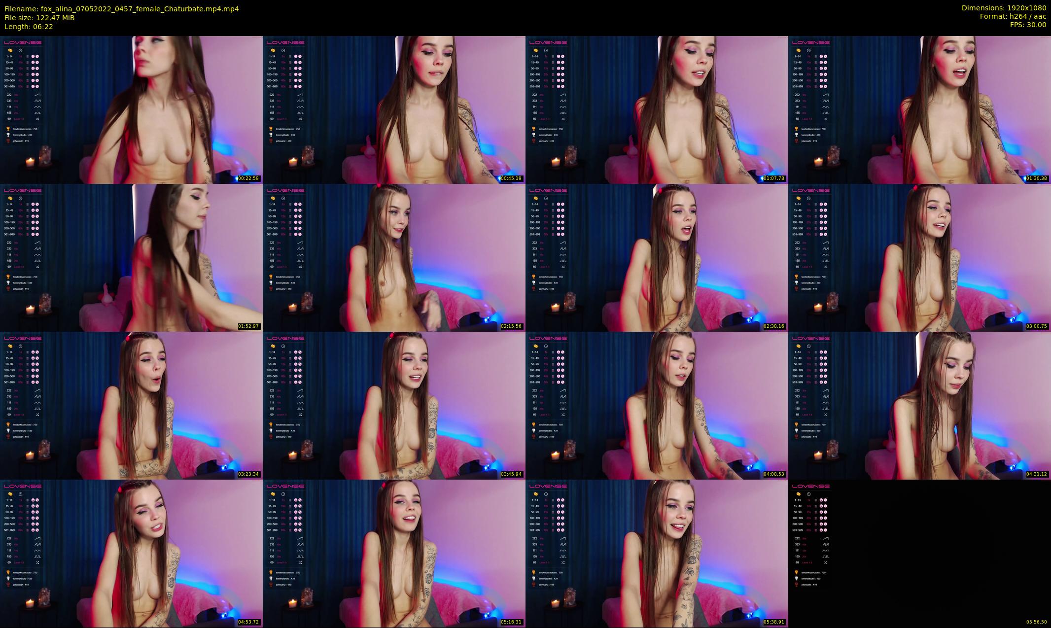 fox_alina — 7 minute Chaturbate female cam show recording, 1080p, May 7, 2022