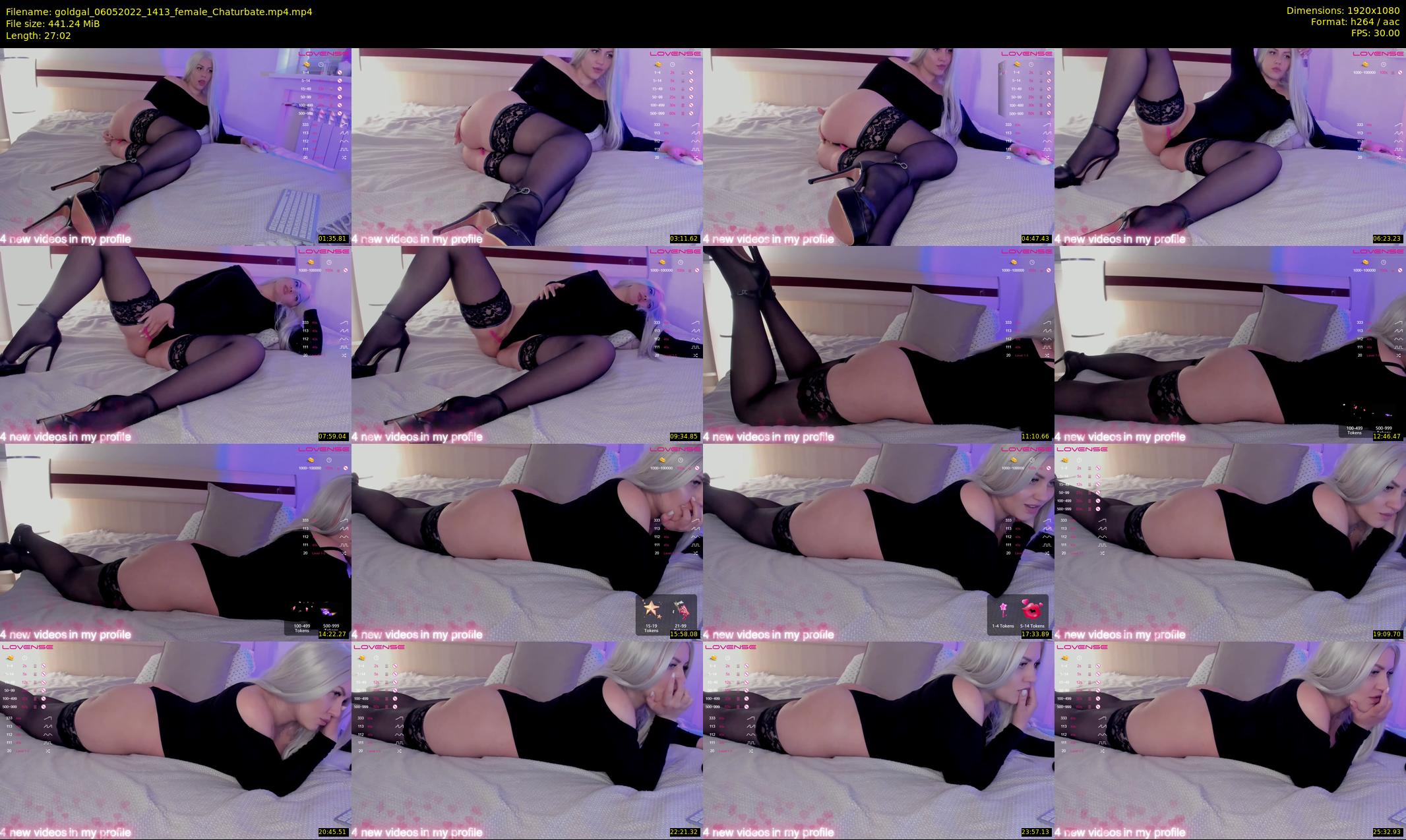 goldgal — 28 minute Chaturbate female cam show recording, 1080p, May 6, 2022