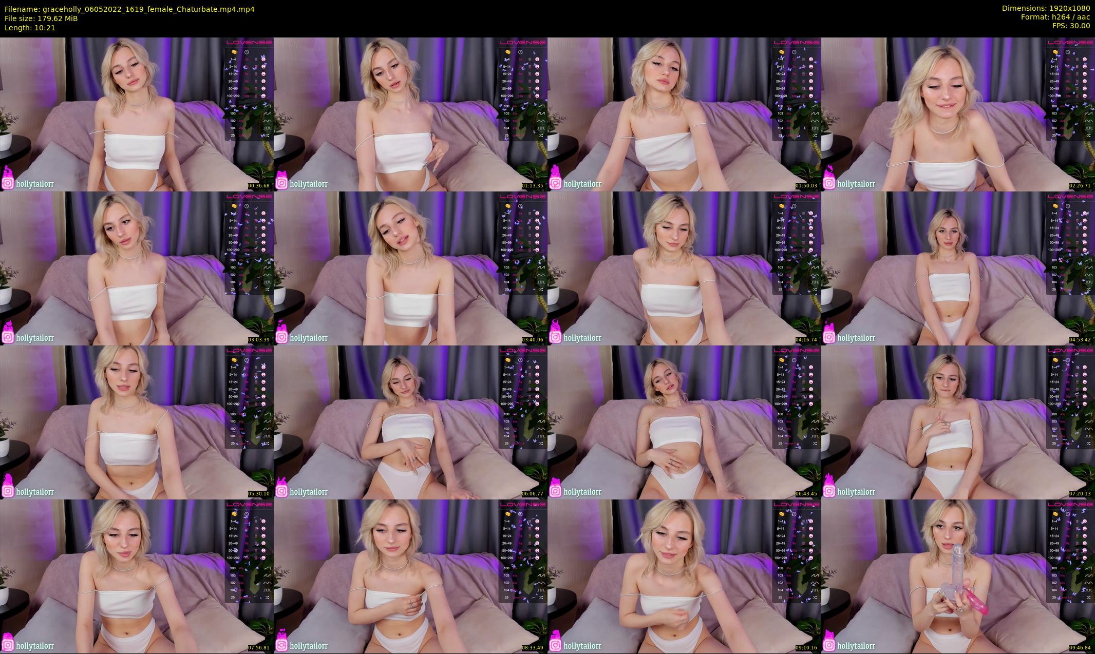 graceholly — 11 minute Chaturbate female cam show recording, 1080p, May 6, 2022