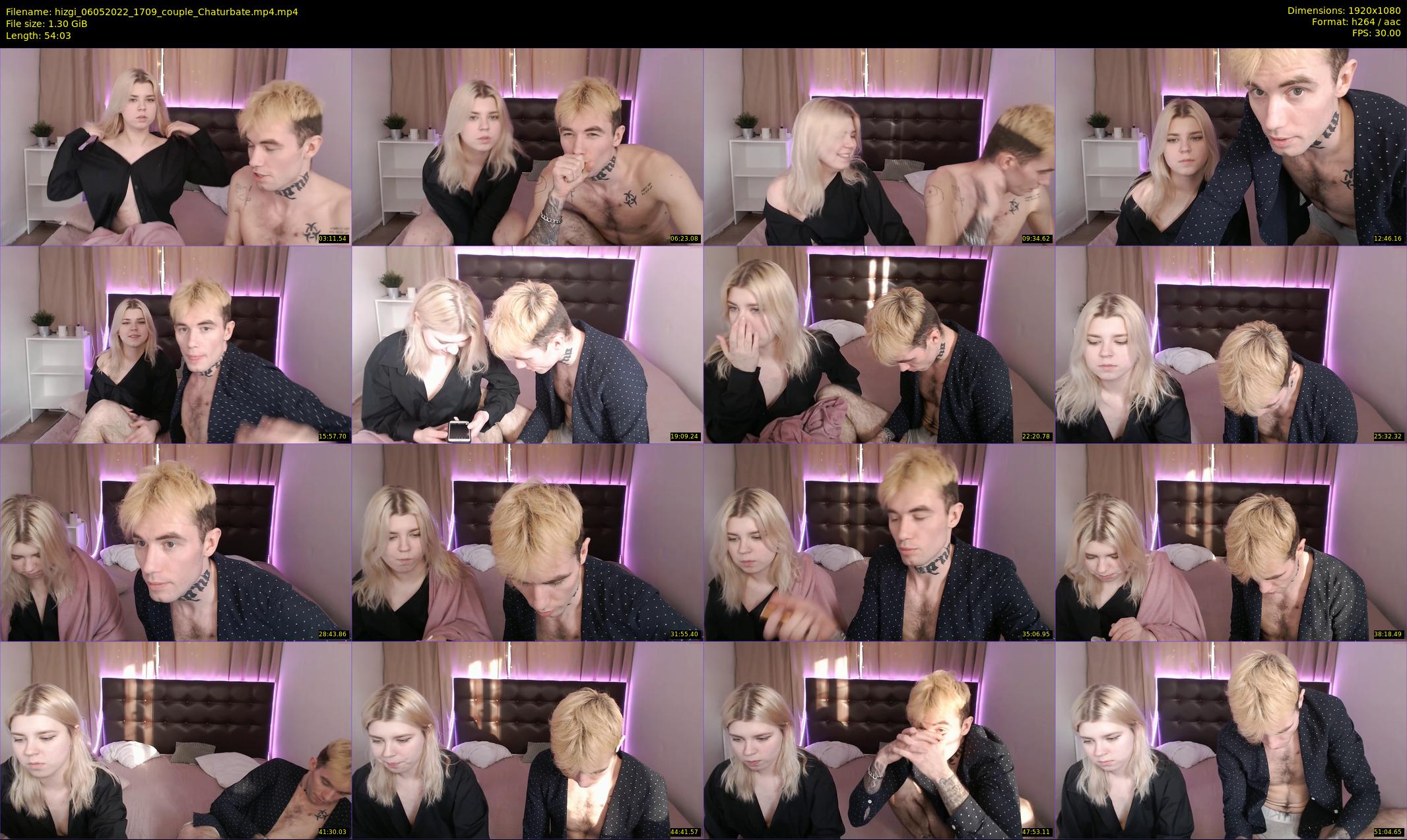 hizgi — 55 minute Chaturbate couple cam show recording, 1080p, May 6, 2022