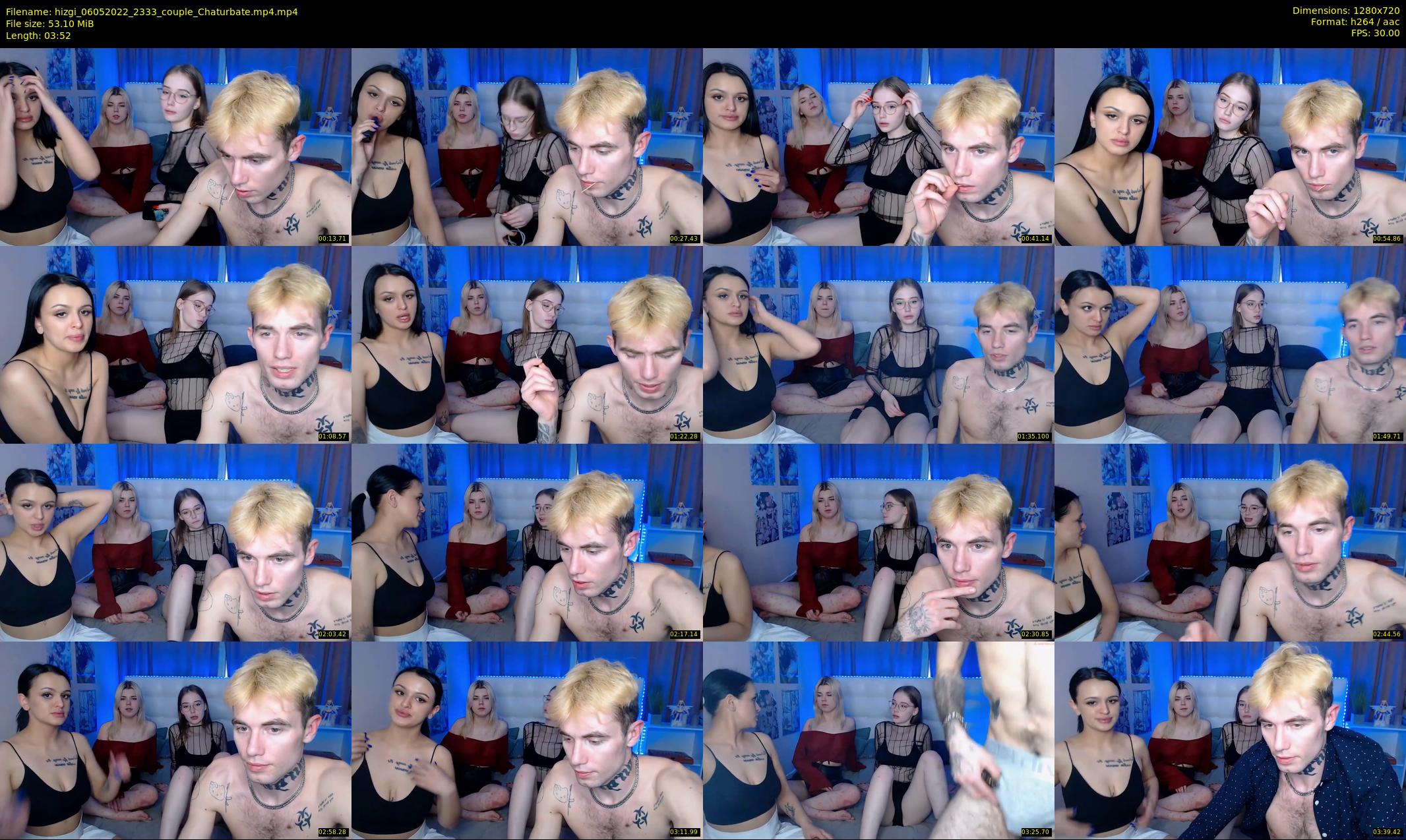 hizgi — 4 minute Chaturbate couple cam show recording, 720p, May 6, 2022